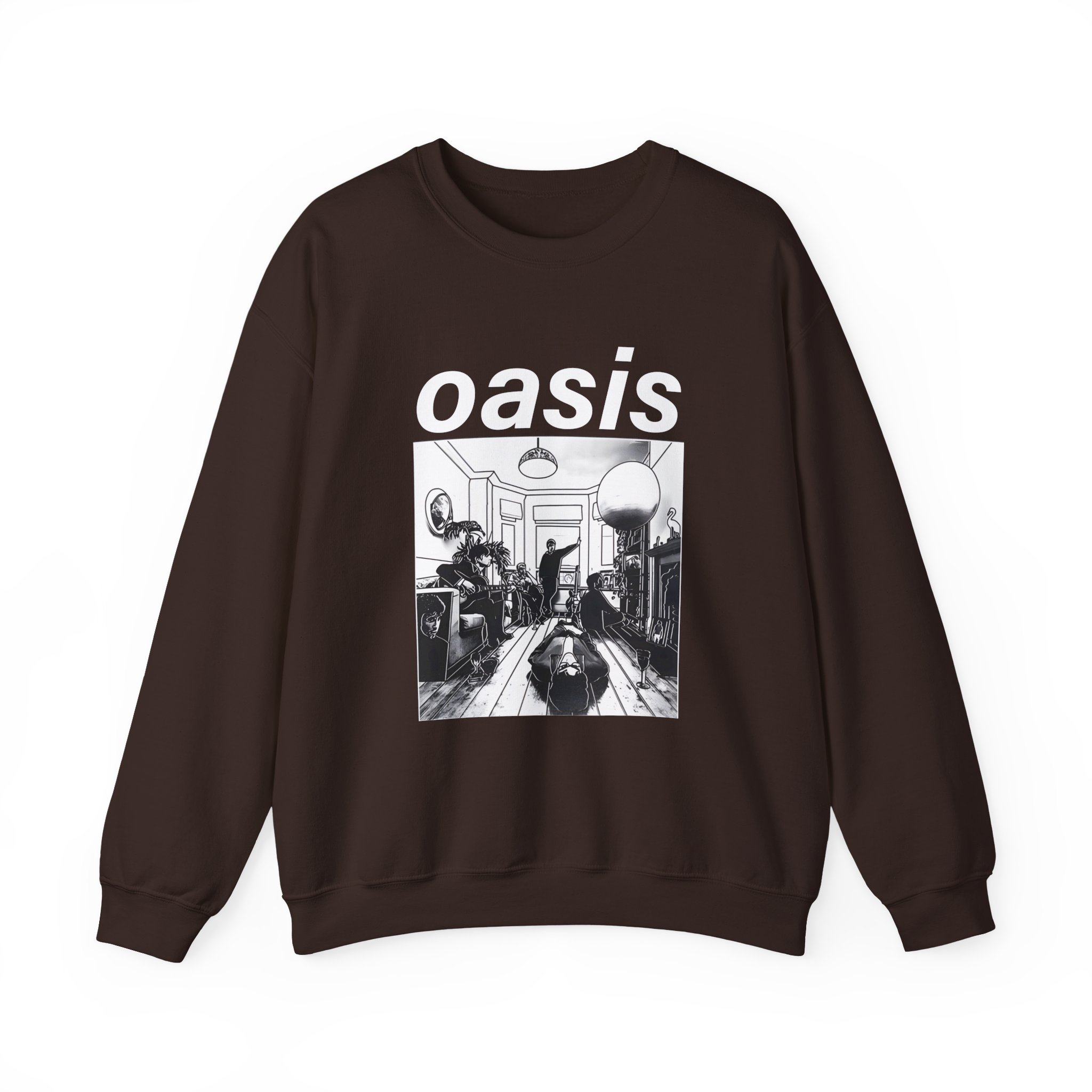 Oasis Definitely Maybe Artwork Unisex Heavy Blendâ„¢ Crewneck Sweatshirt