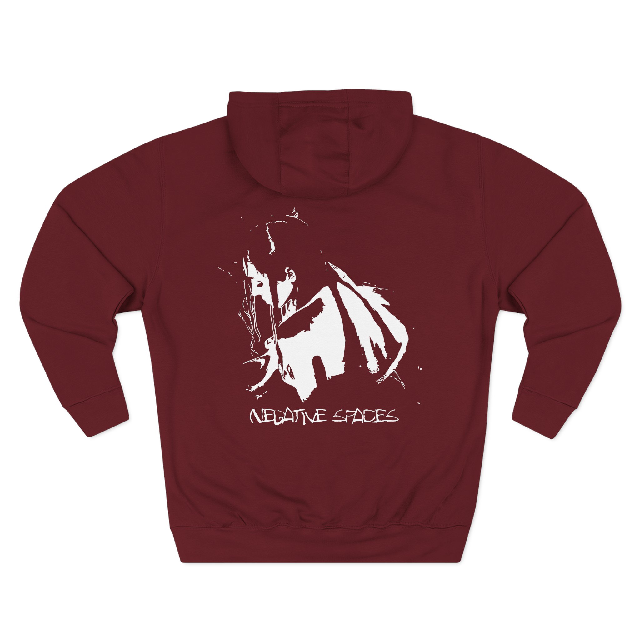 Poppy Negative Spaces Three-Panel Fleece Hoodie