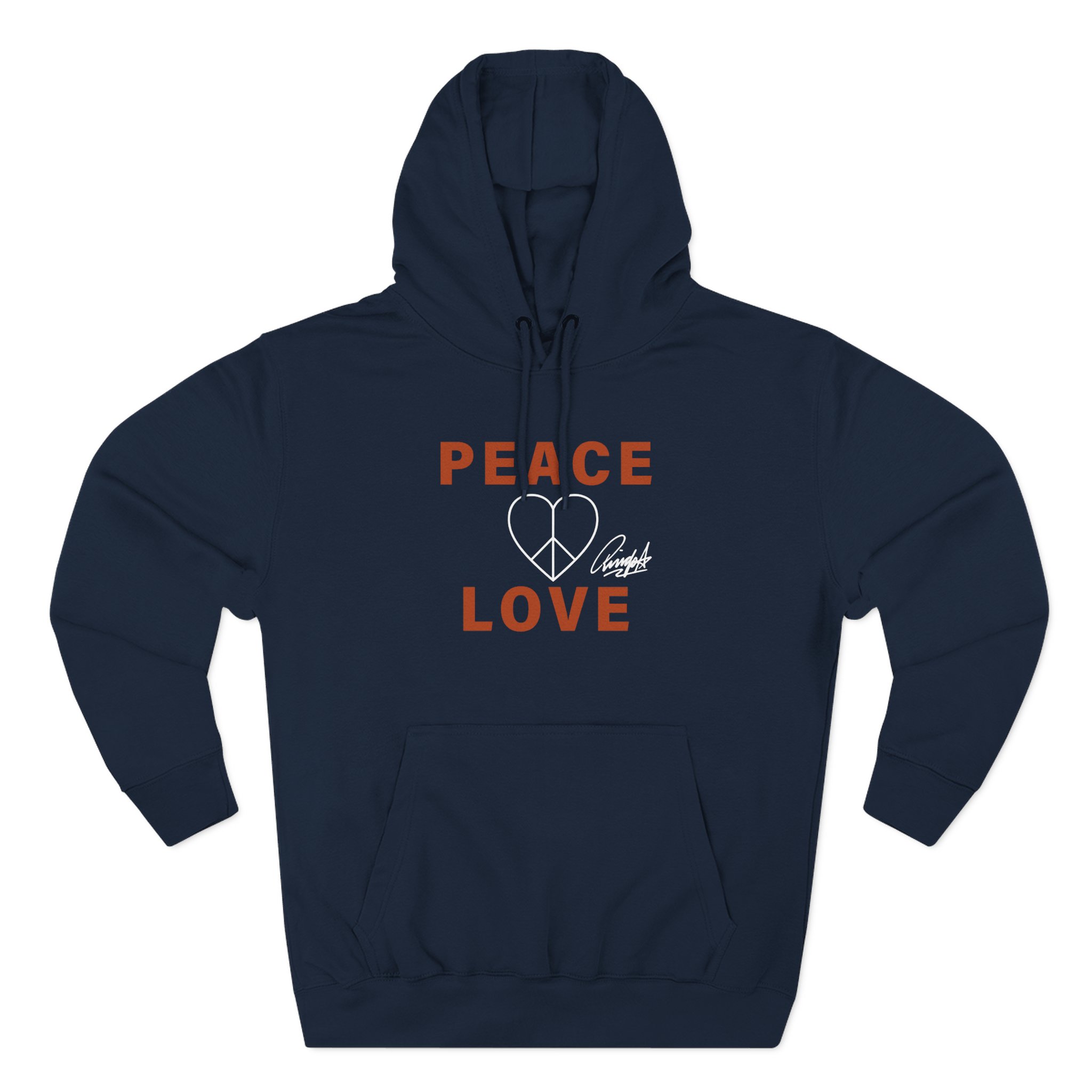 Ringo Starr Peace & Love Three-Panel Fleece Hoodie