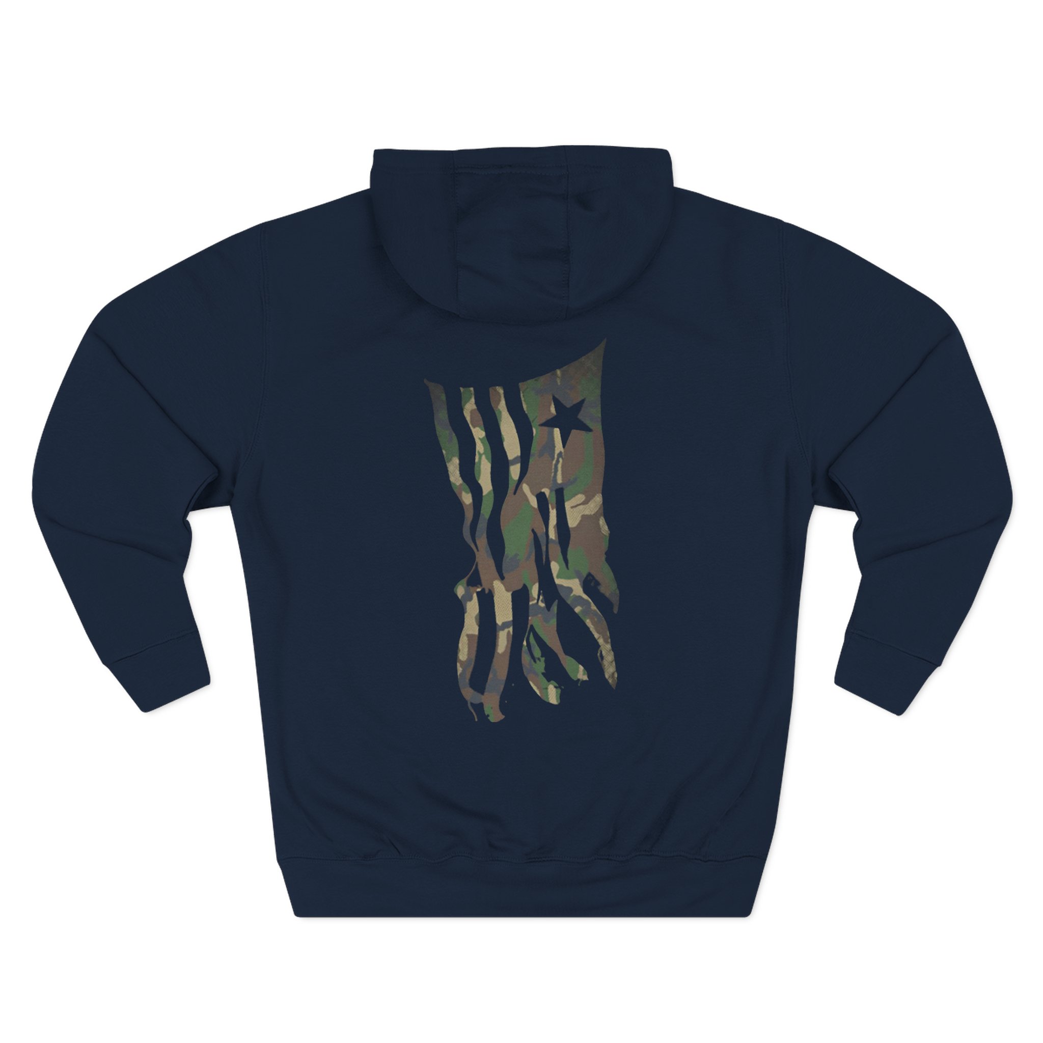 Lamb of God Camo Flag Three-Panel Fleece Hoodie
