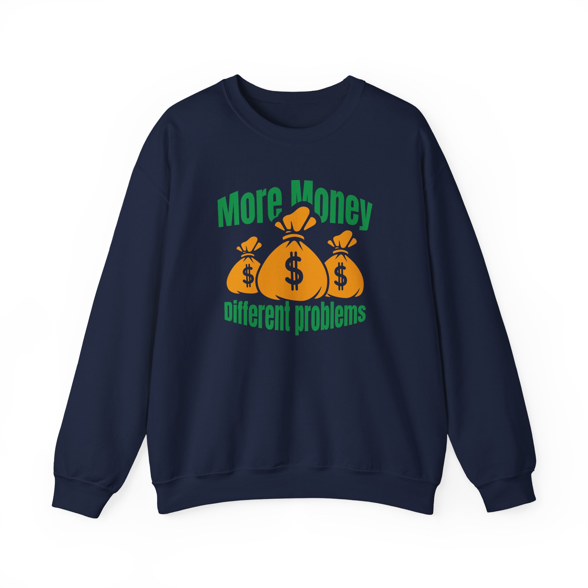 Aba and Preach More Money Different Problems Unisex Heavy Blendâ„¢ Crewneck Sweatshirt