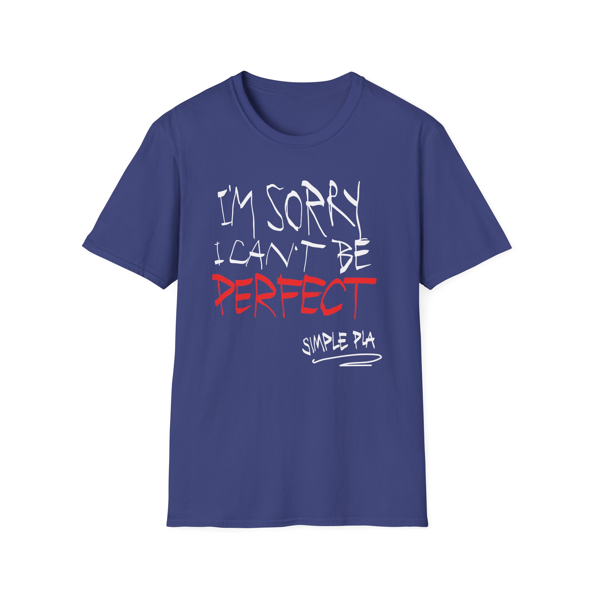 Simple Plan I'm Sorry I Can't Be Perfect Unisex Softstyle T-Shirt