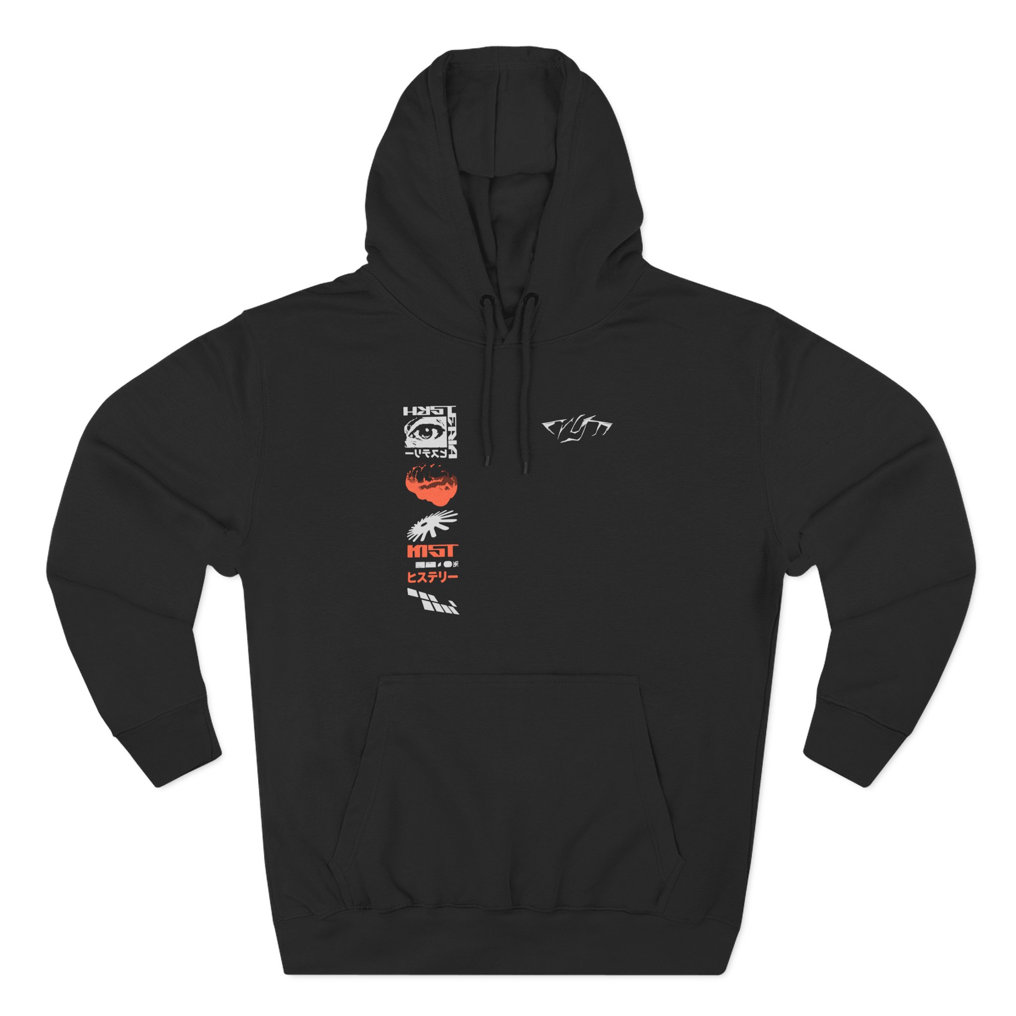 Moist Hysteria Static Three-Panel Fleece Hoodie