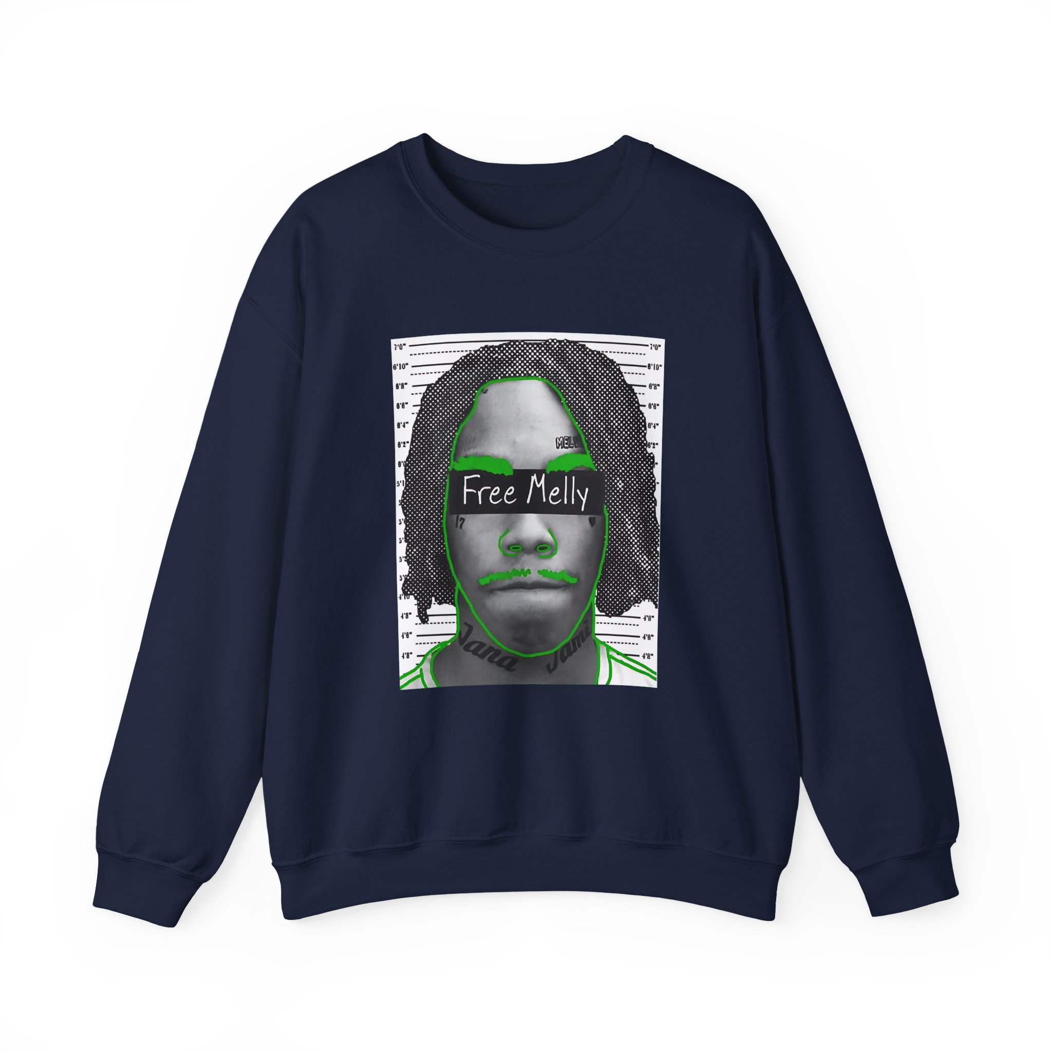 YNW Melly Free Melly Unisex Heavy Blendâ„¢ Crewneck Sweatshirt