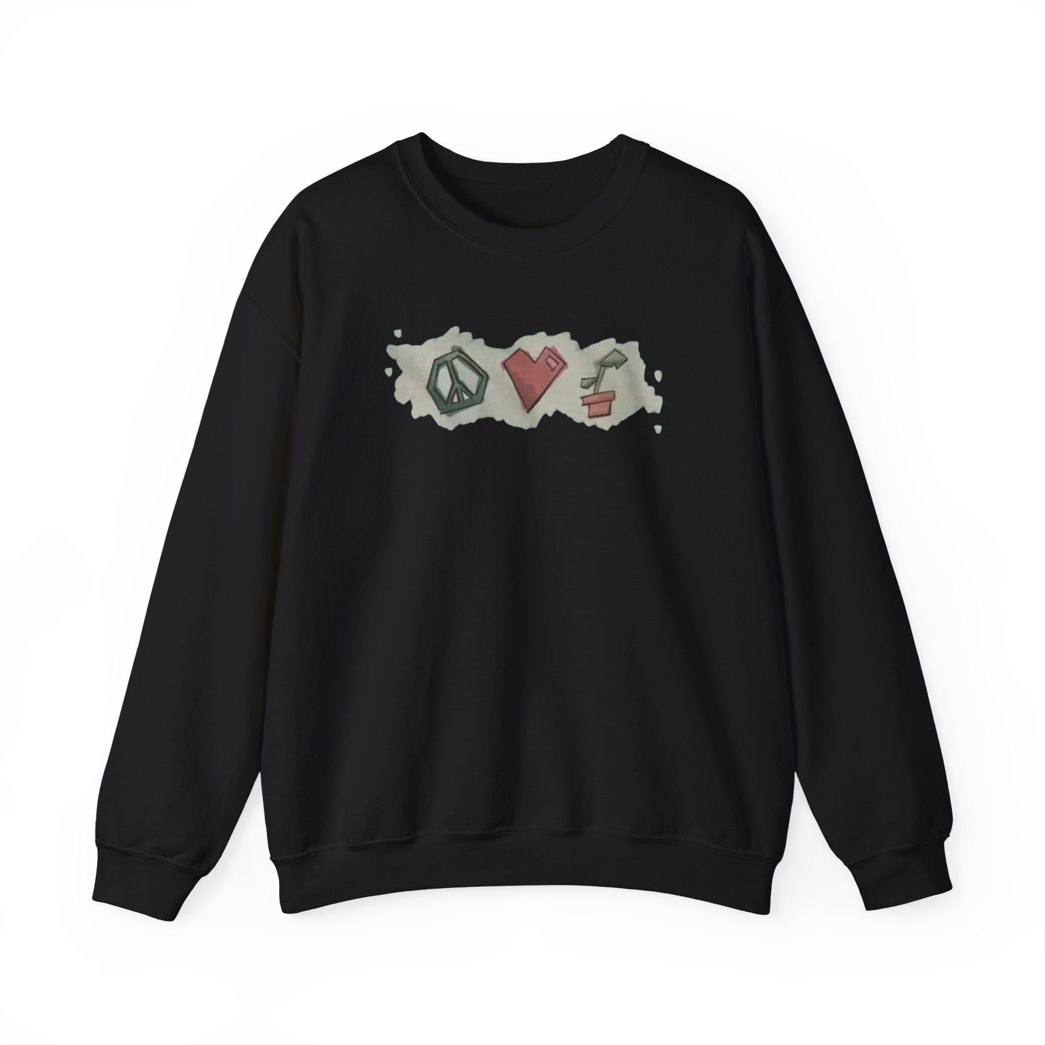Mumbo Jumbo Peace, Love and Plants Unisex Heavy Blendâ„¢ Crewneck Sweatshirt