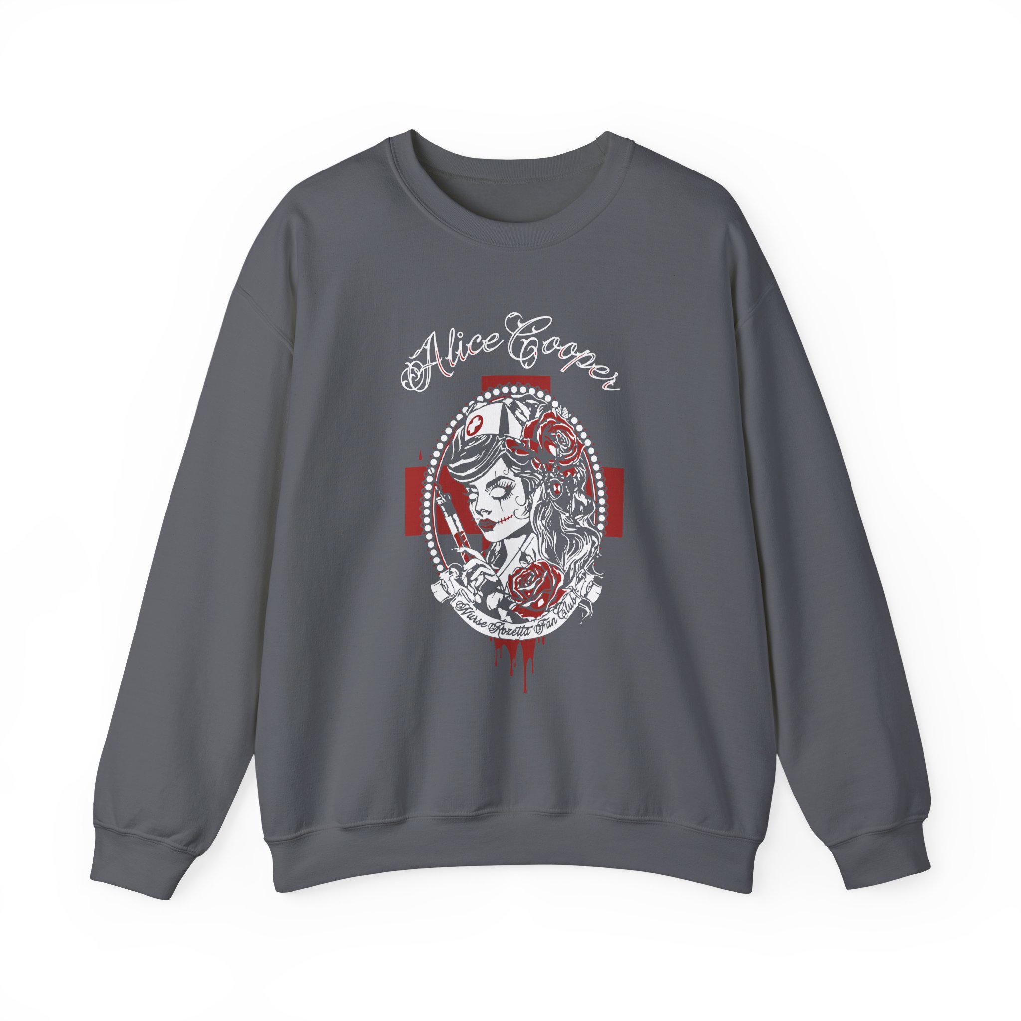 Alice Cooper Nurse Rosetta Unisex Heavy Blendâ„¢ Crewneck Sweatshirt