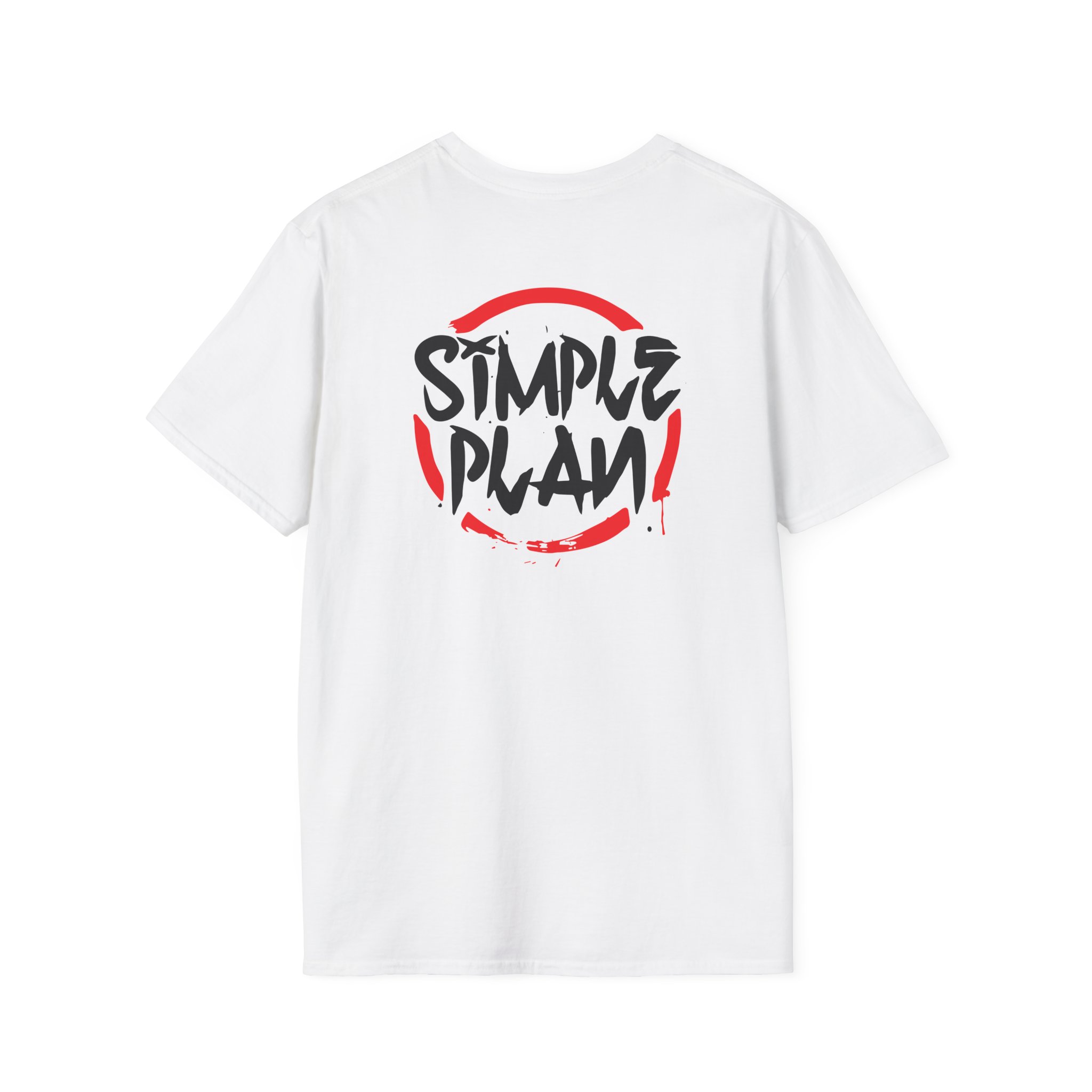 Simple Plan Circle Splat Unisex Softstyle T-Shirt