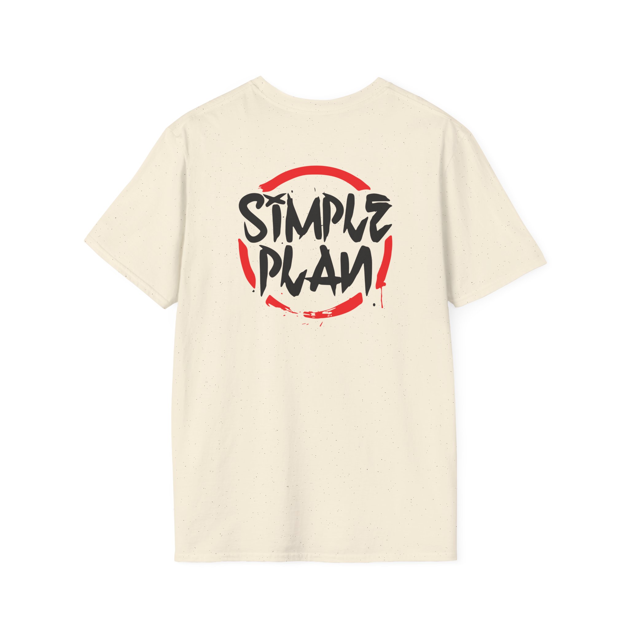 Simple Plan Circle Splat Unisex Softstyle T-Shirt