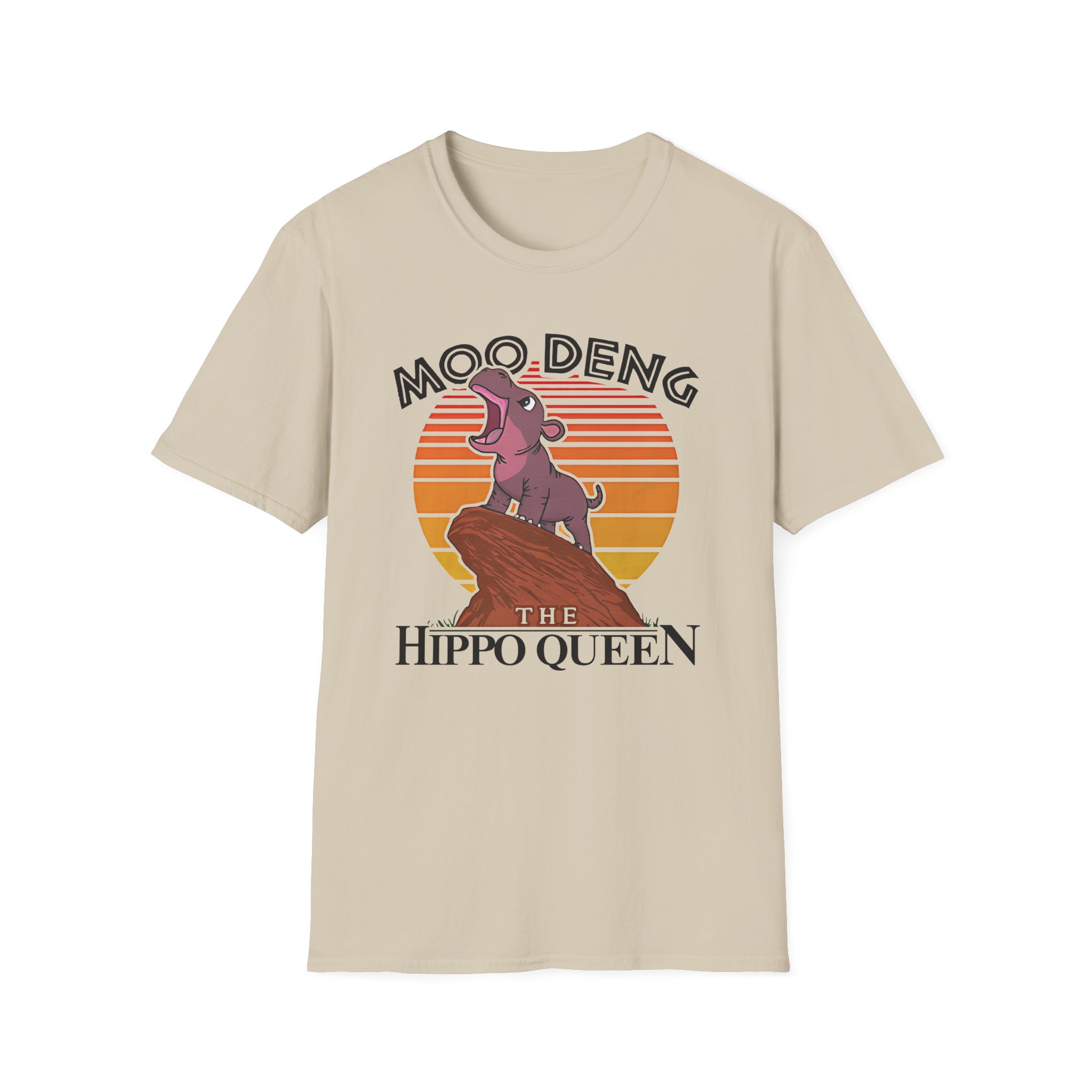 Moo Deng the Hippo Queen Unisex Softstyle T-Shirt