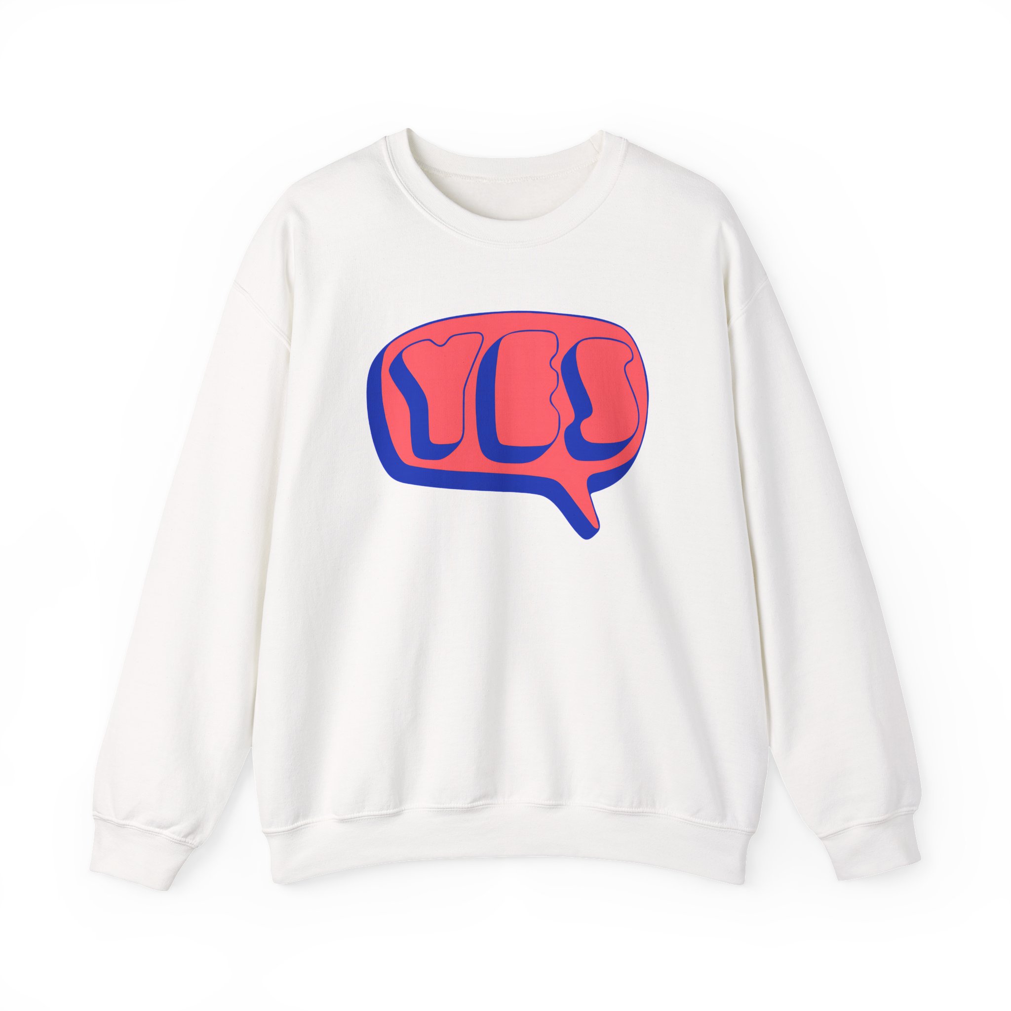 Yes Word Bubble Unisex Heavy Blendâ„¢ Crewneck Sweatshirt