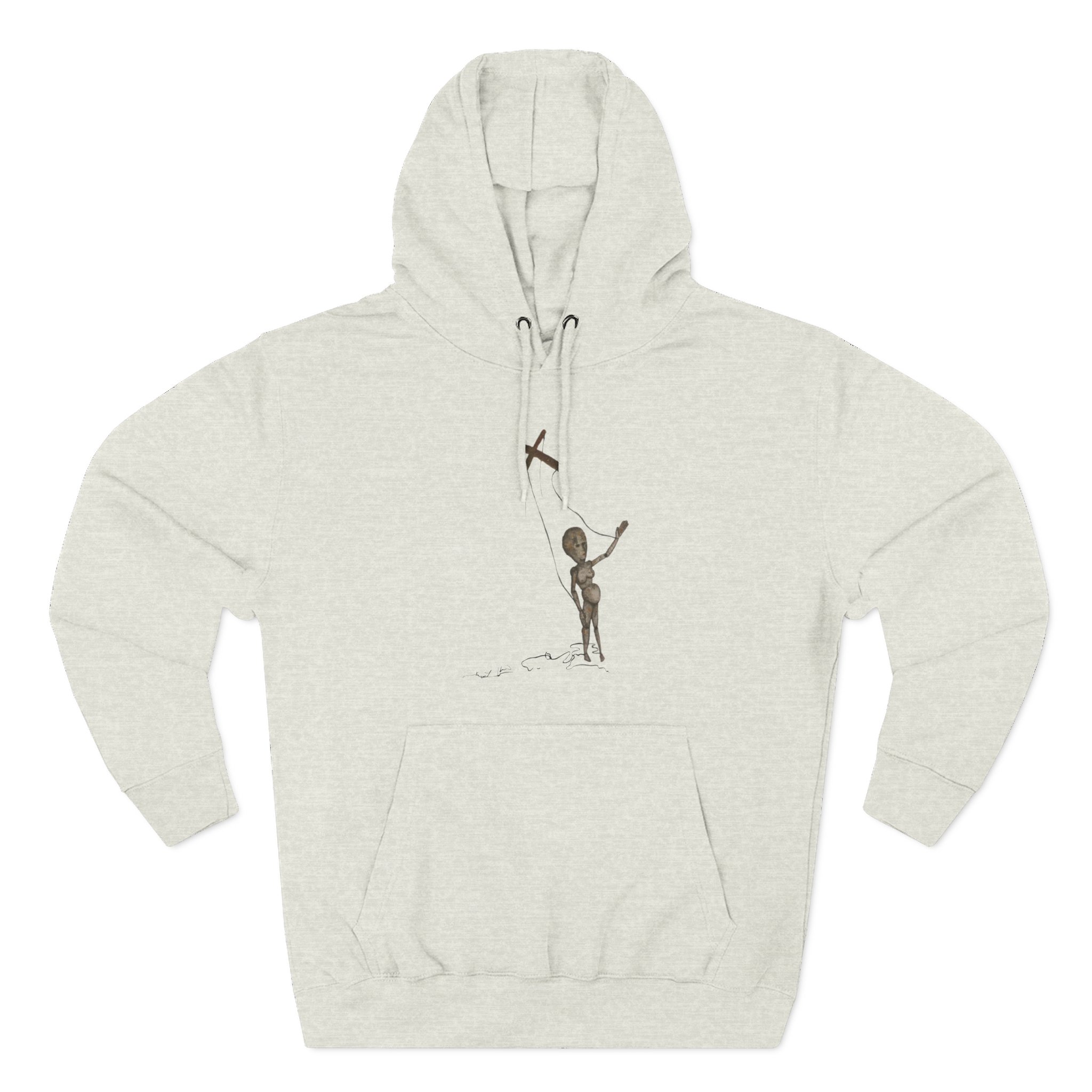 Kurt Cobain Painted Puppet Acid Three-Panel Fleece Hoodie