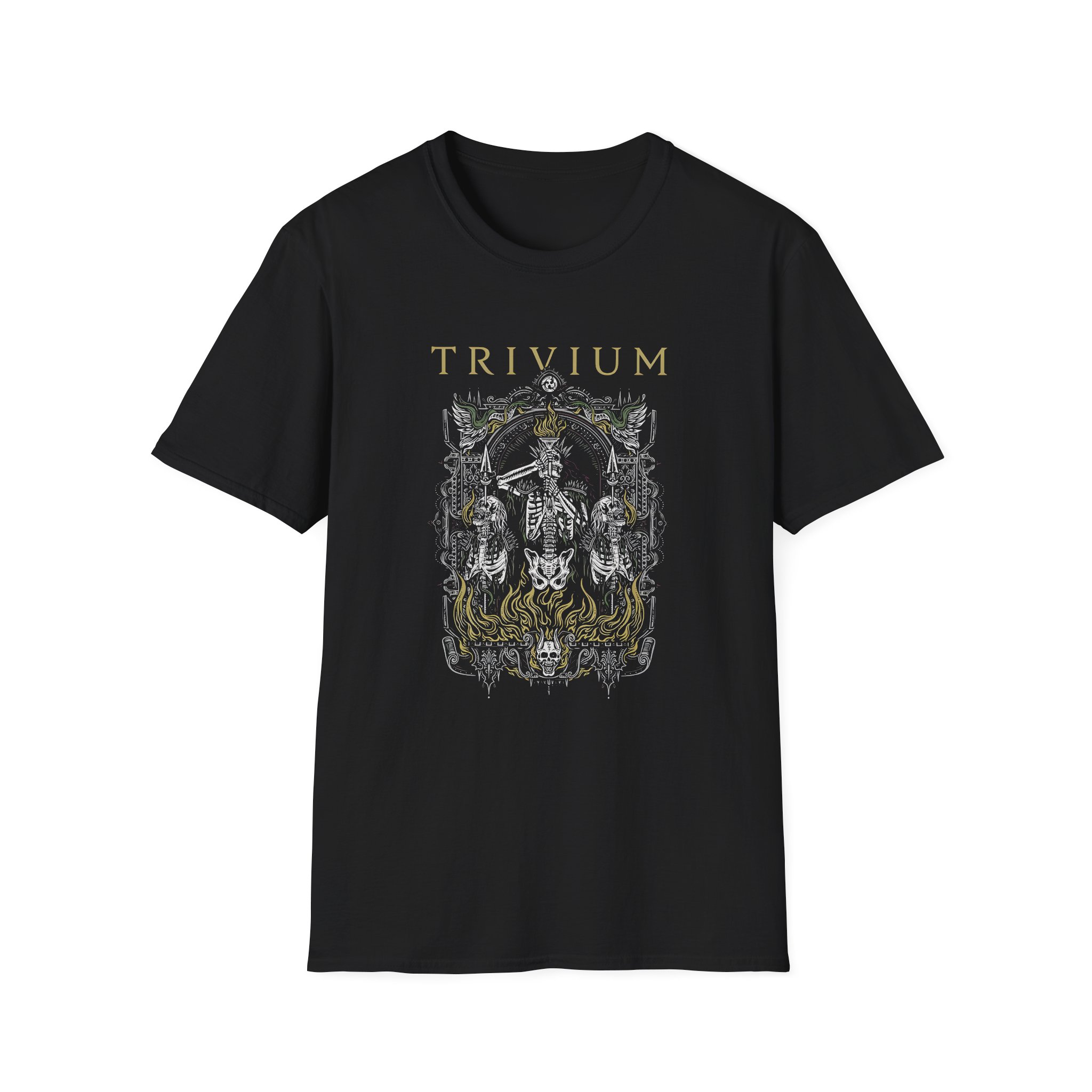 Trivium Skelly Frame Unisex Softstyle T-Shirt