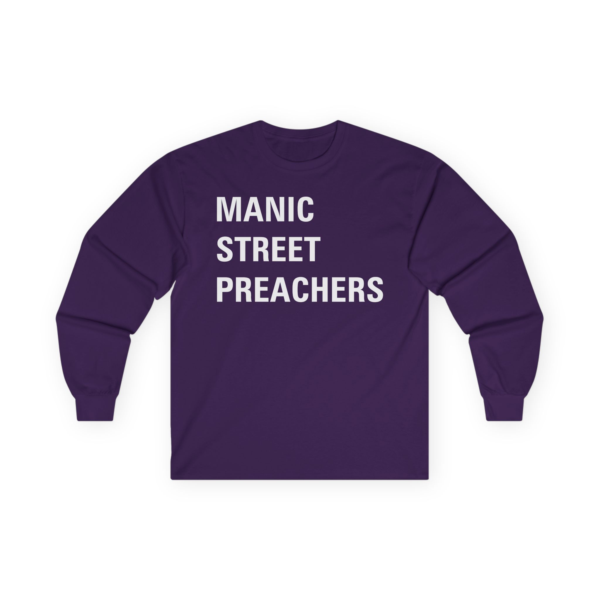 Manic Street Preachers Block Logo Unisex Ultra Cotton Long Sleeve Tee