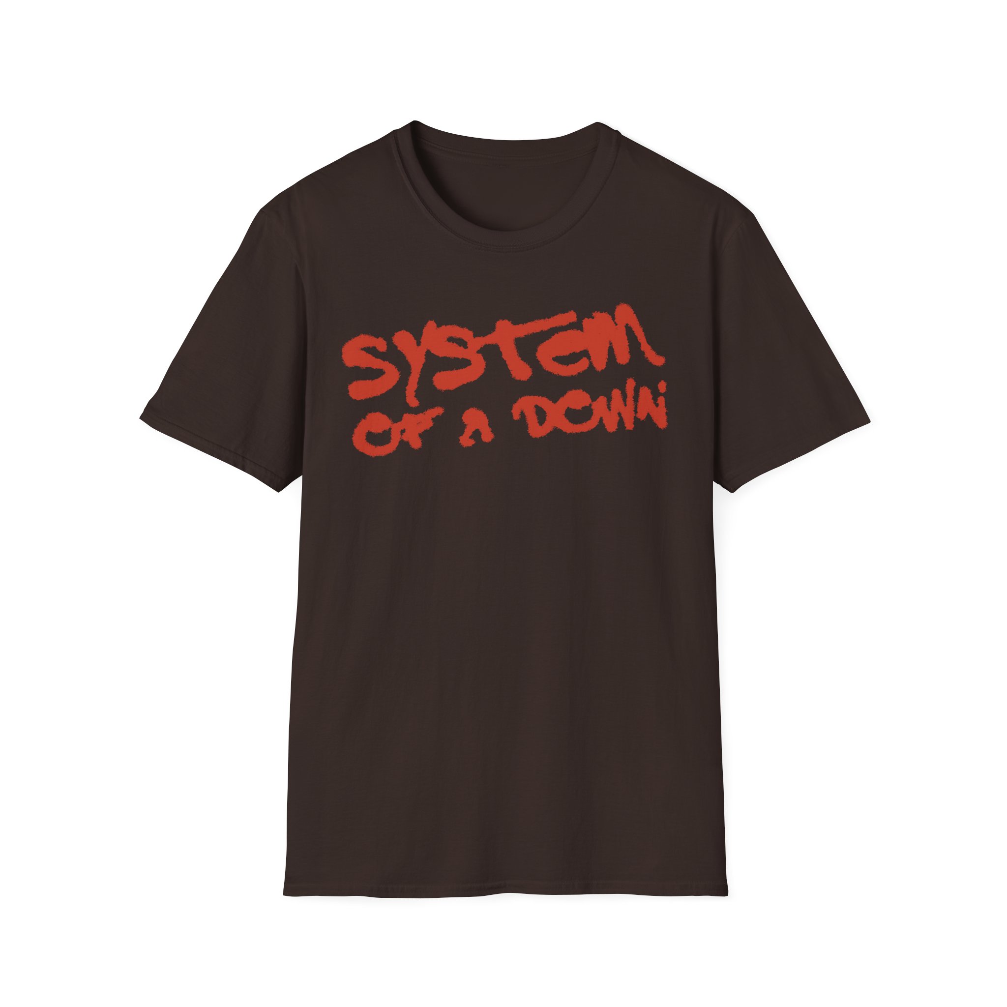 System of a Down Puff Script Unisex Softstyle T-Shirt