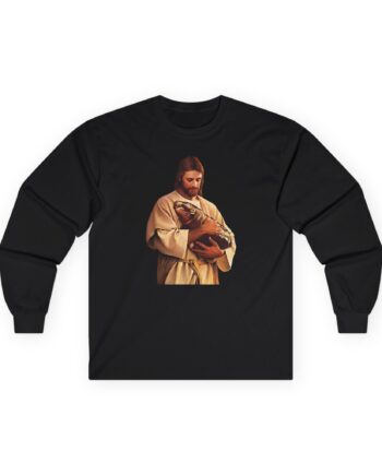 Moo Deng Jesus Unisex Ultra Cotton Long Sleeve Tee