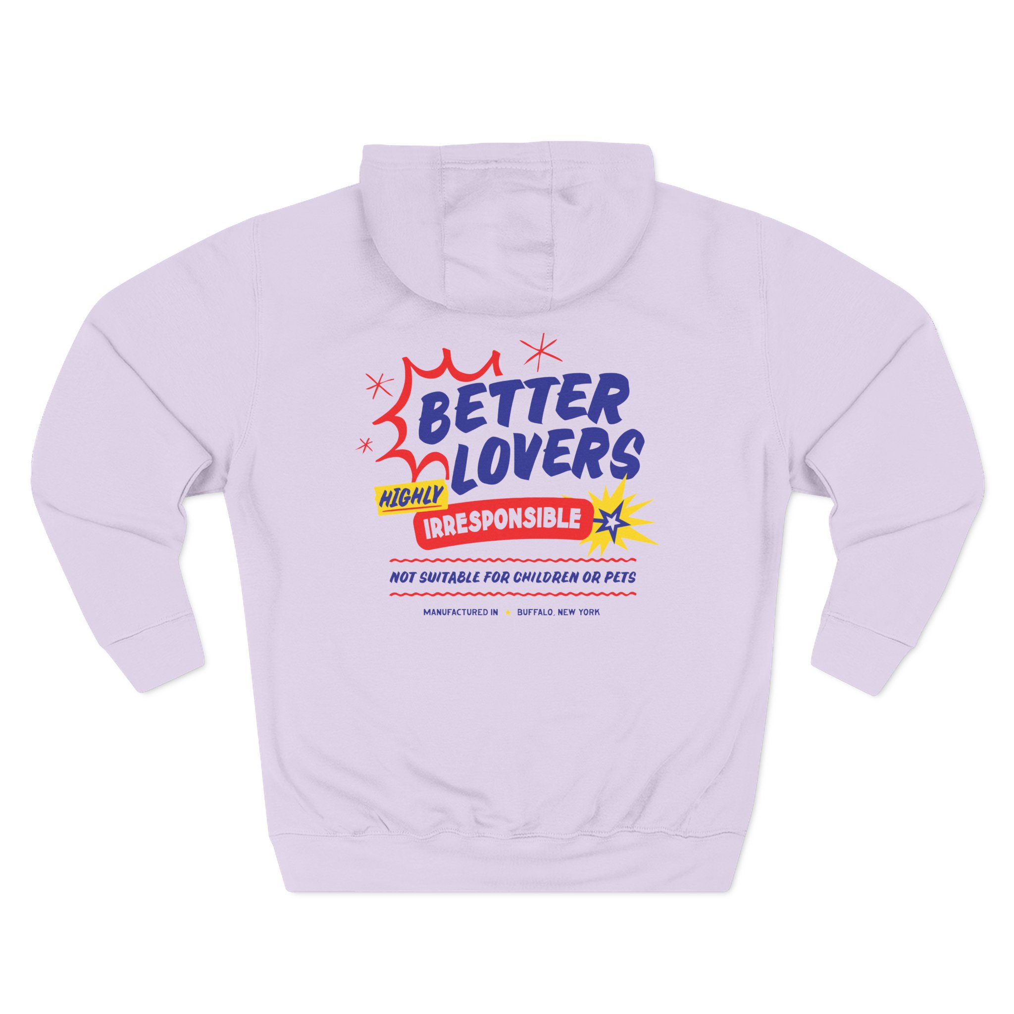 Better Lovers Not Suitable for Children Three-Panel Fleece Hoodie