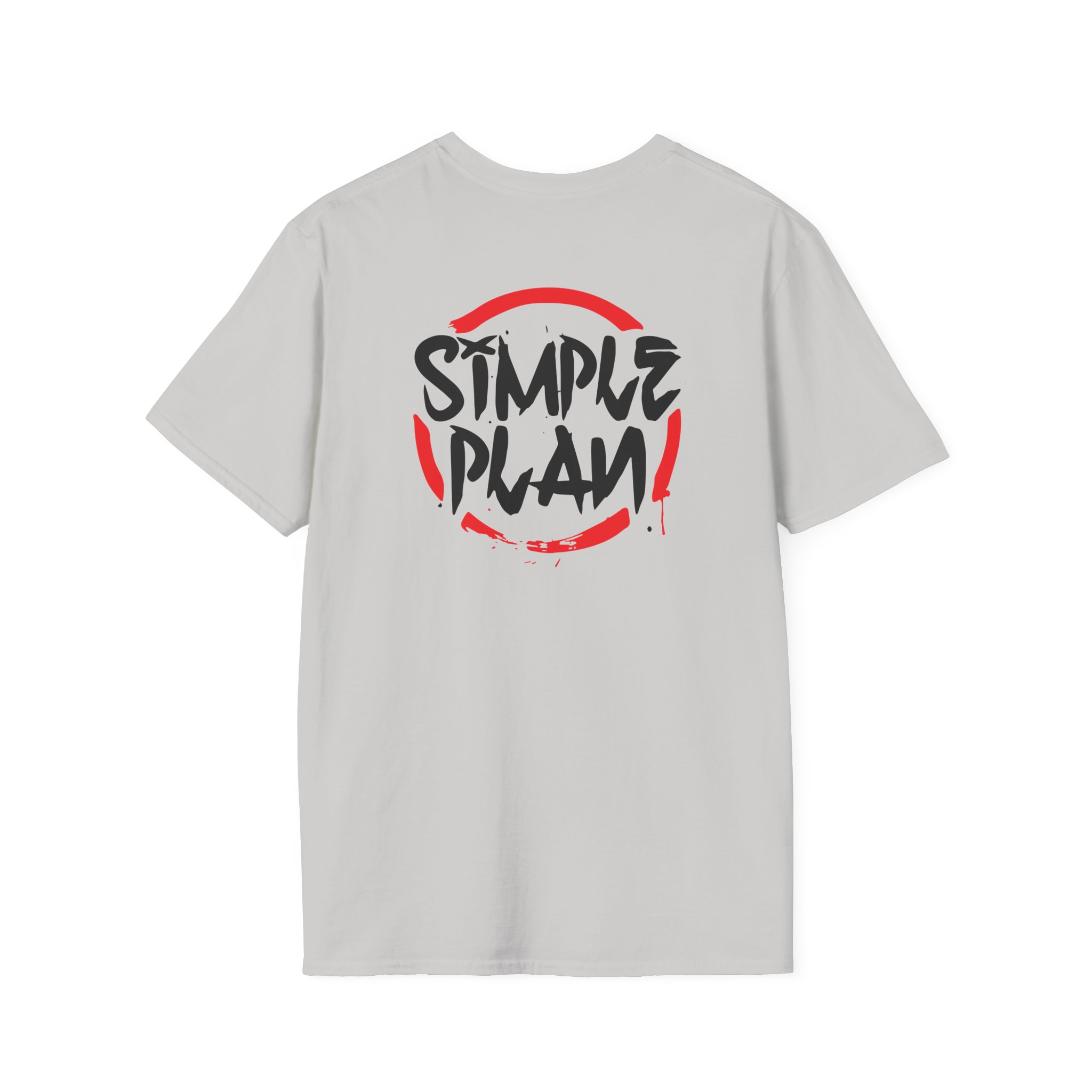 Simple Plan Circle Splat Unisex Softstyle T-Shirt