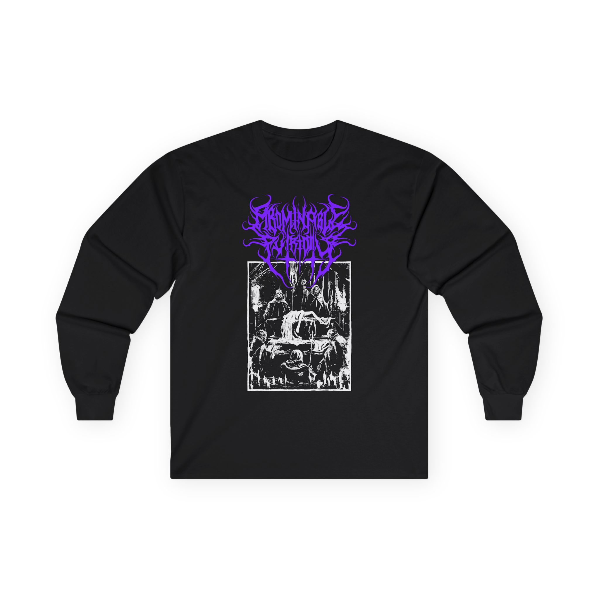 Abominable Putridity Digital Unholy Purple Logo Unisex Ultra Cotton Long Sleeve Tee