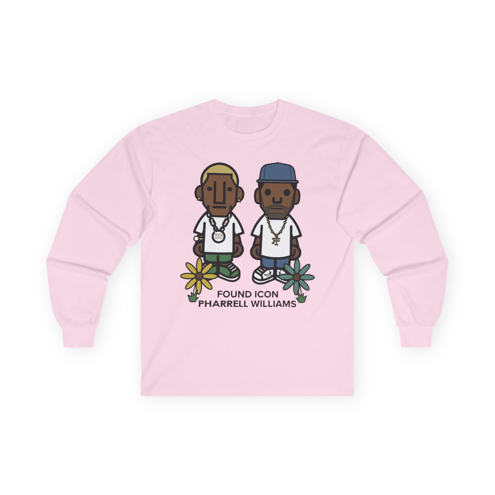 Pharrell Williams Found Icon Unisex Ultra Cotton Long Sleeve Tee