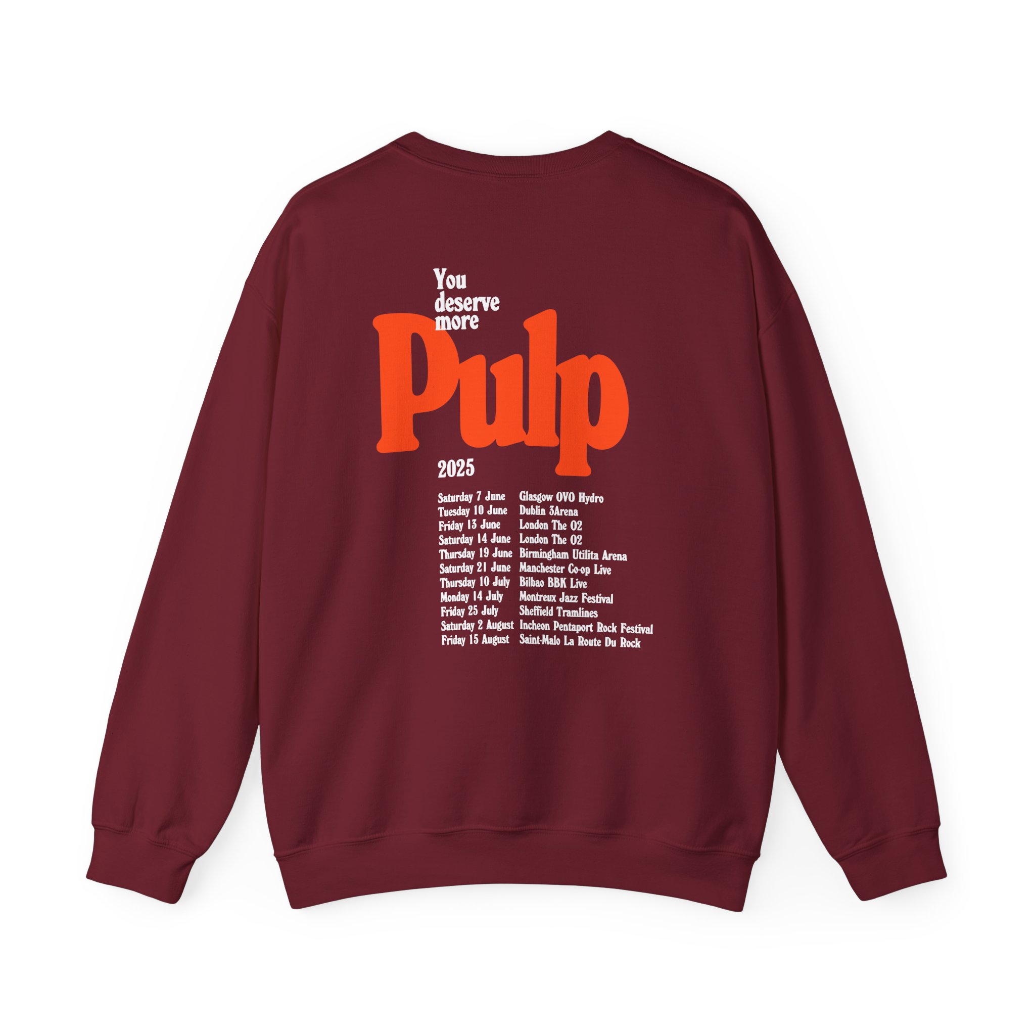 Pulp More 2025 Tour Unisex Heavy Blendâ„¢ Crewneck Sweatshirt