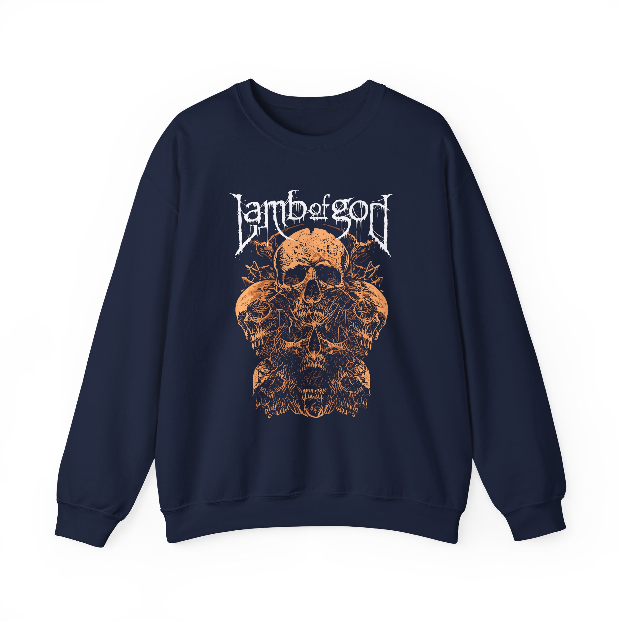 Lamb of God Rooted Skull Unisex Heavy Blendâ„¢ Crewneck Sweatshirt
