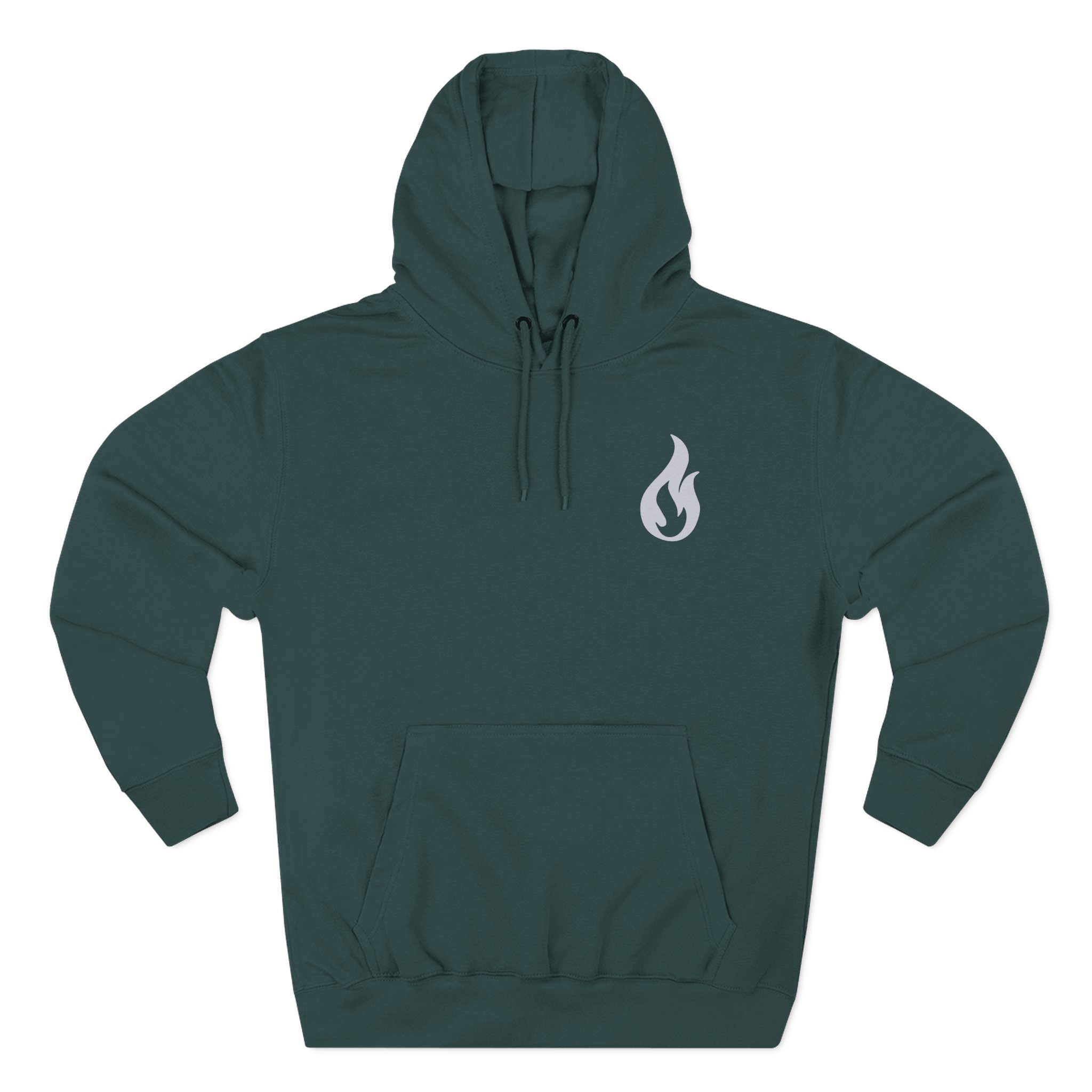 Like Moths to Flames Three-Panel Fleece Hoodie