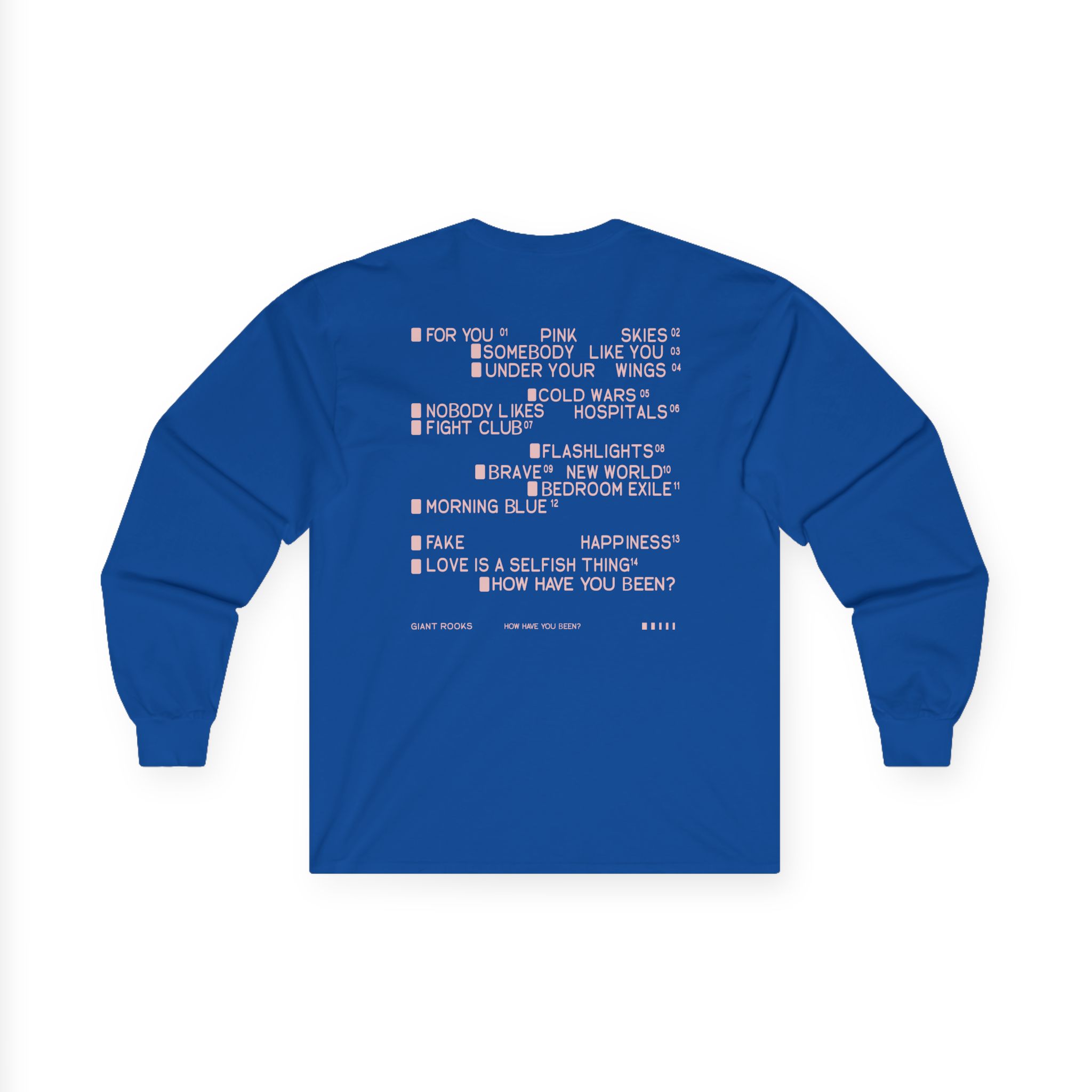 Giant Rooks Tracklisting Unisex Ultra Cotton Long Sleeve Tee
