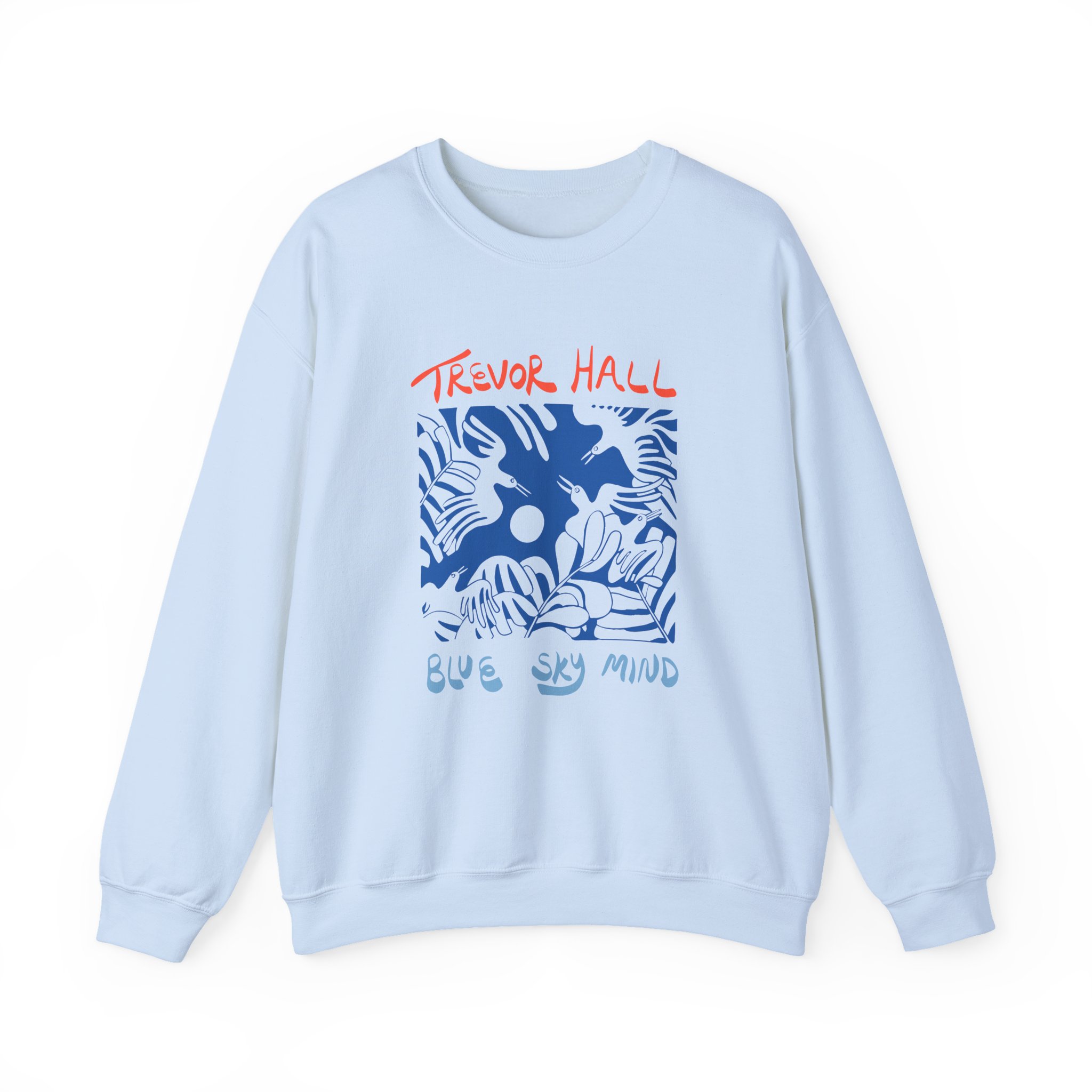 Trevor Hall Blue Sky Mind Birds Unisex Heavy Blendâ„¢ Crewneck Sweatshirt