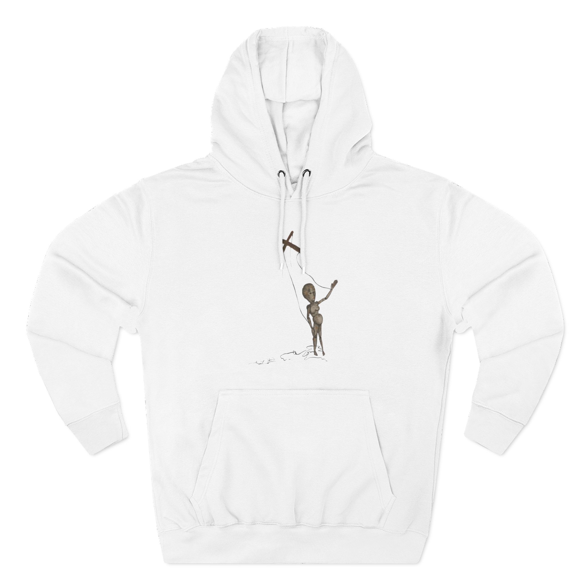 Kurt Cobain Painted Puppet Acid Three-Panel Fleece Hoodie