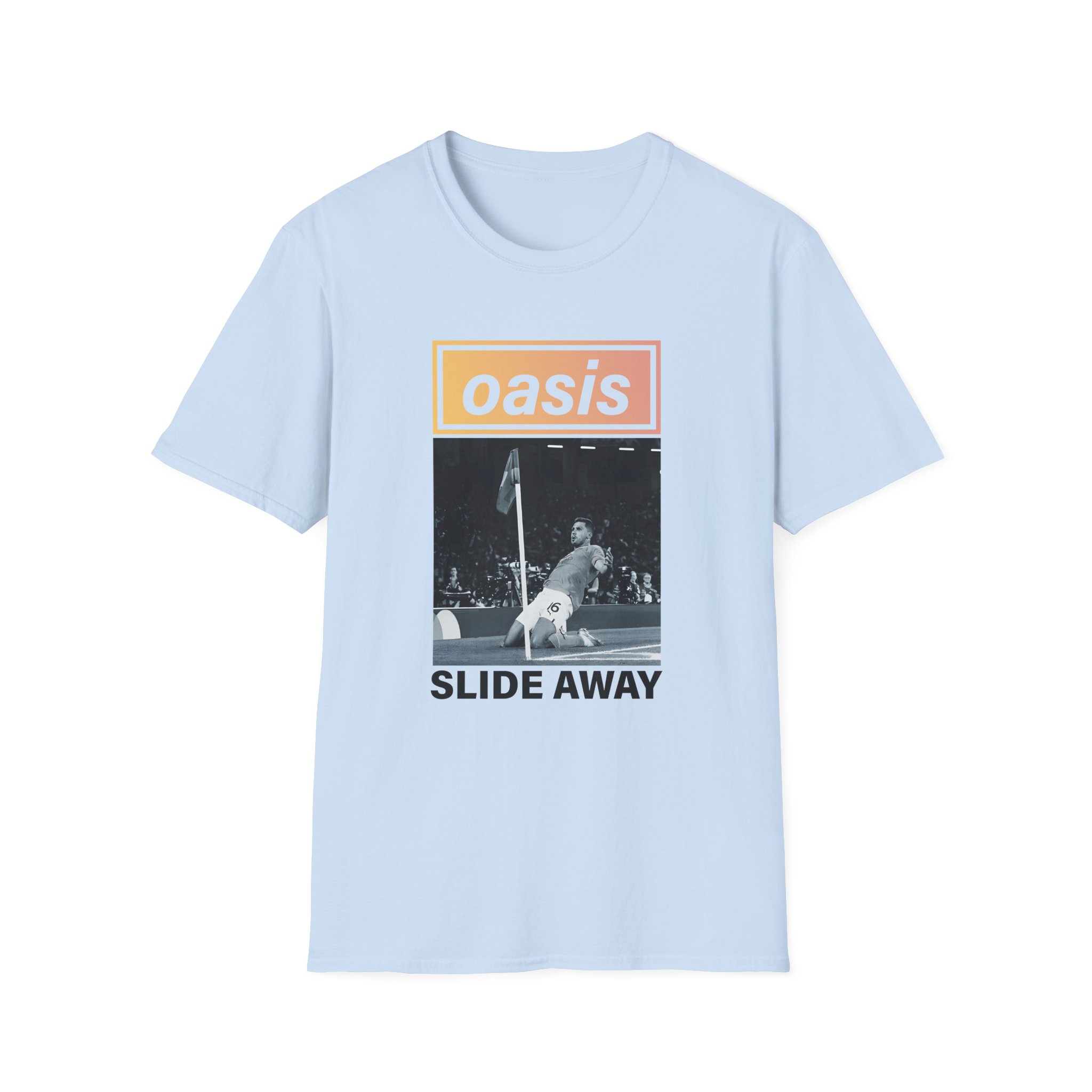 Oasis Man City Slide Away Unisex Softstyle T-Shirt
