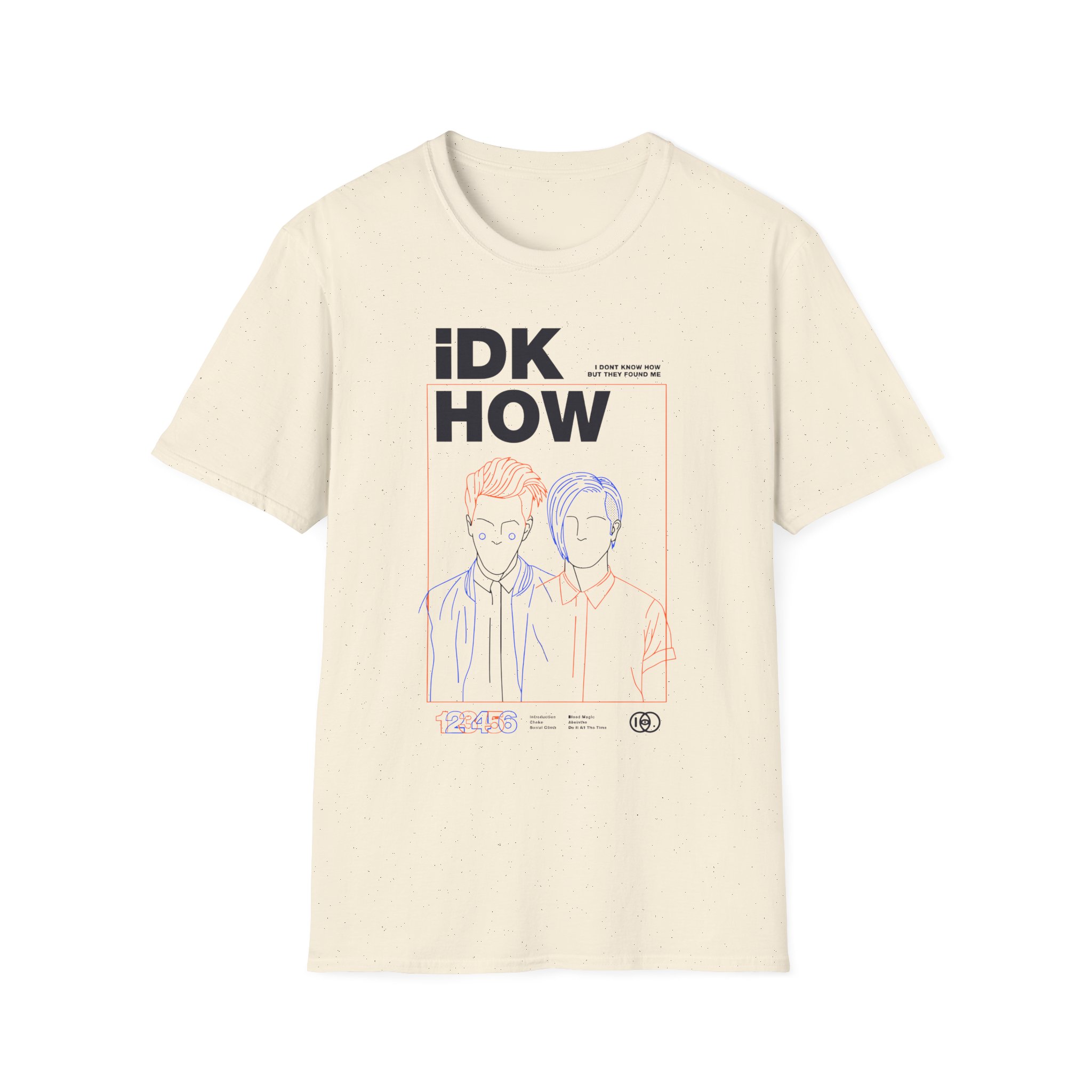 iDKHOW OUTLINES Unisex Softstyle T-Shirt