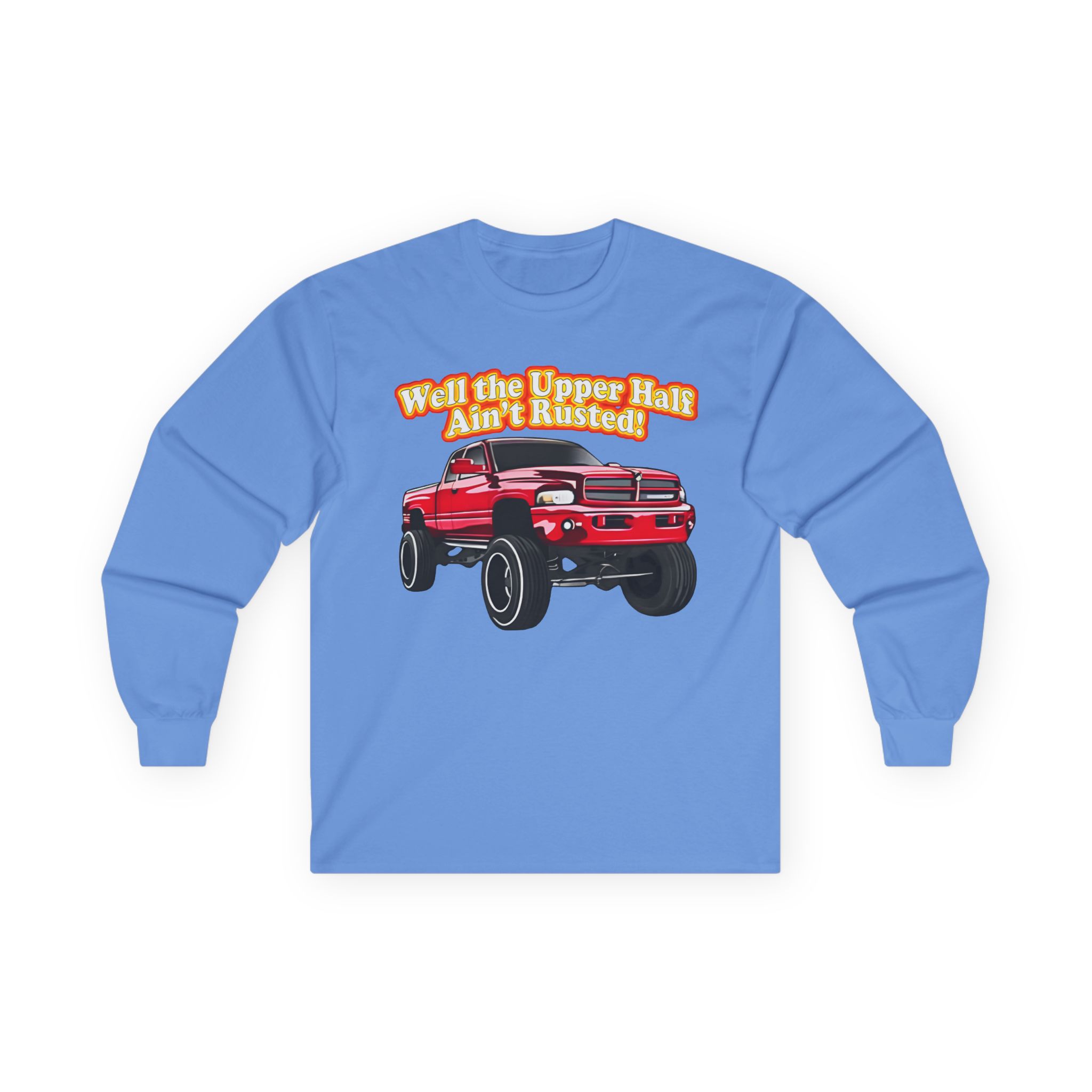 Rusty Dodge Well the Upper Half Ain’t Rusted Unisex Ultra Cotton Long Sleeve Tee