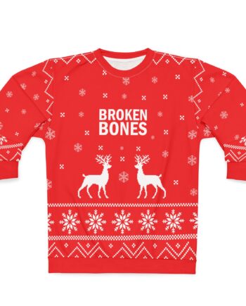 Broken Bones Unisex Sweatshirt (AOP)