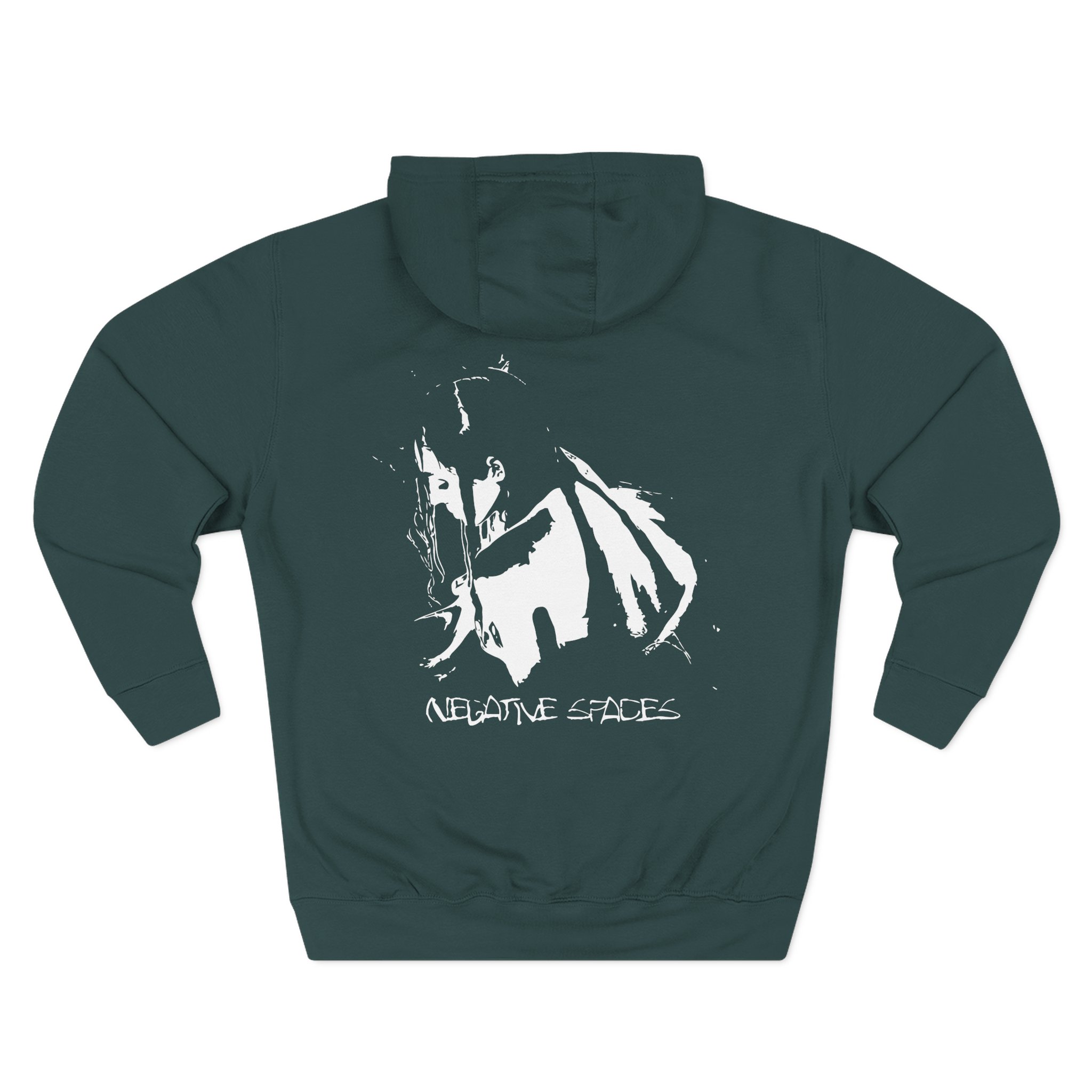 Poppy Negative Spaces Three-Panel Fleece Hoodie