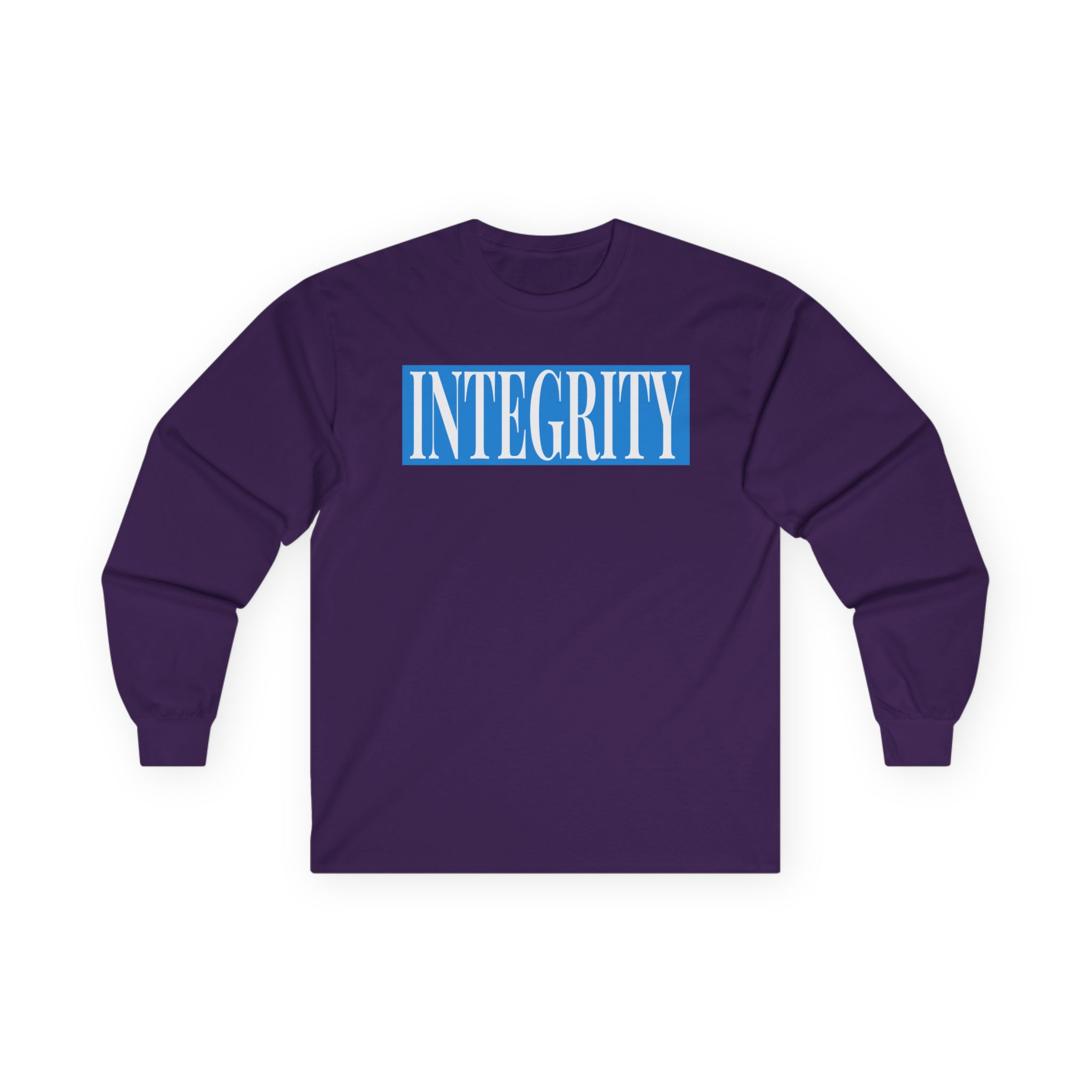 Integrity In Contrast Unisex Ultra Cotton Long Sleeve Tee