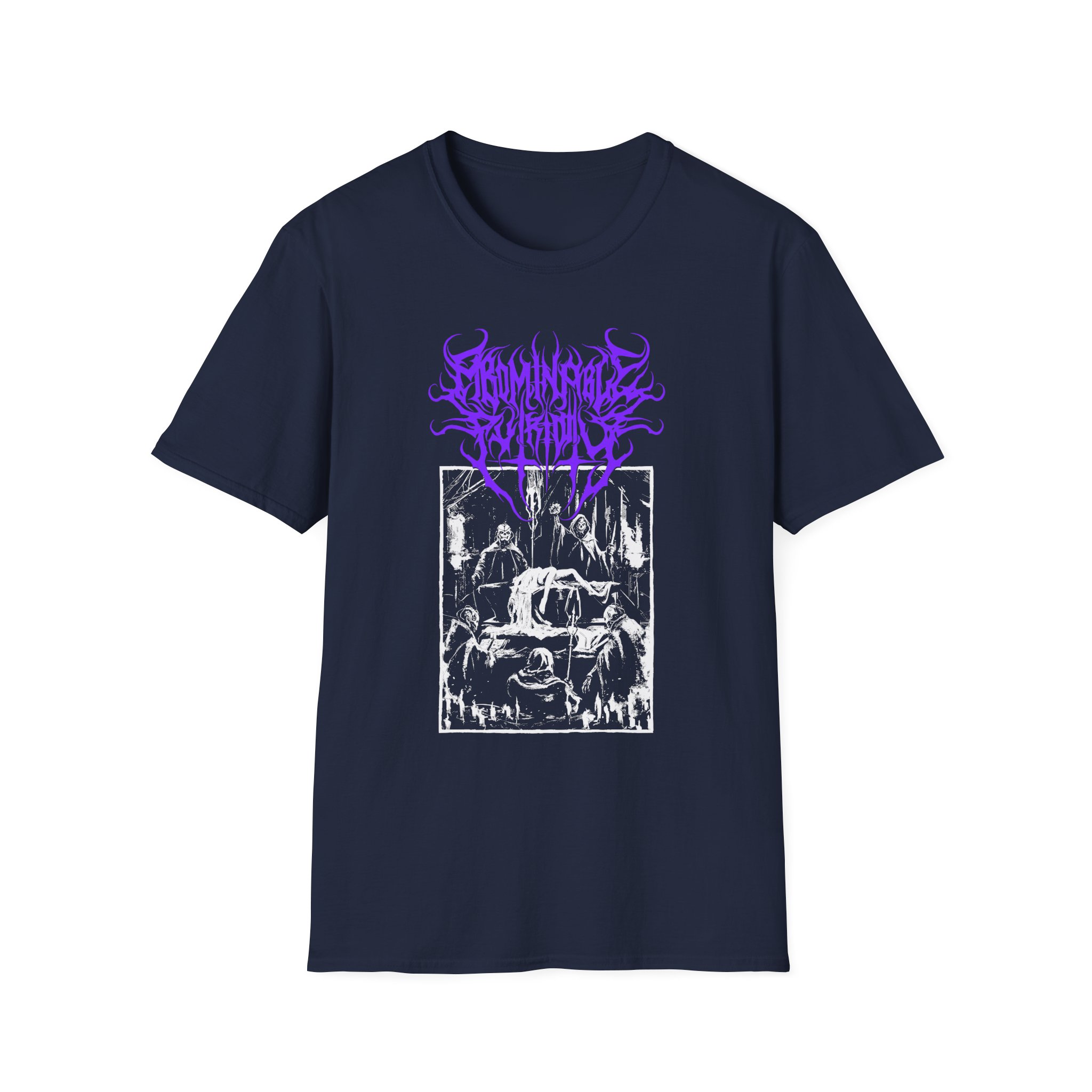 Abominable Putridity Digital Unholy Purple Logo Unisex Softstyle T-Shirt
