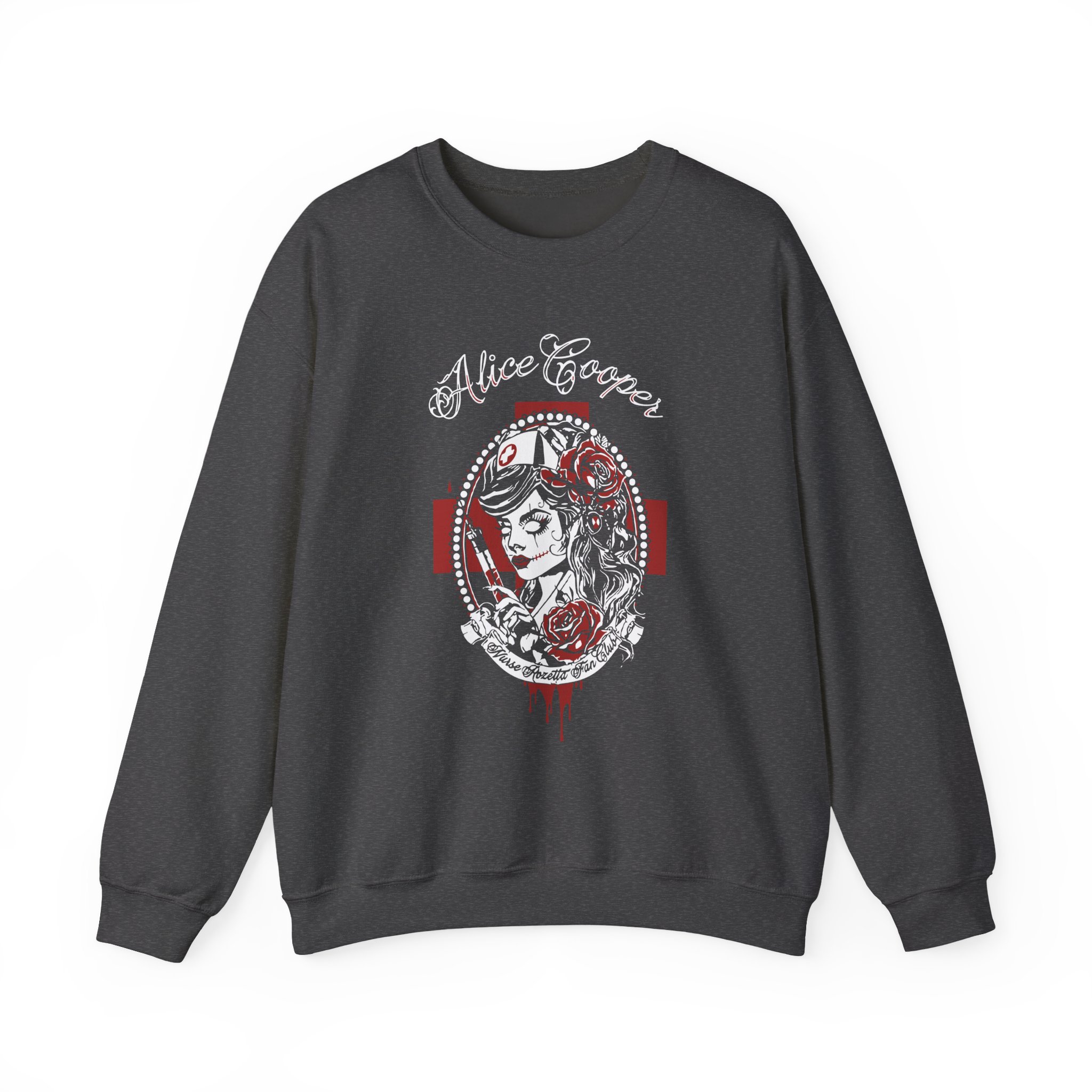 Alice Cooper Nurse Rosetta Unisex Heavy Blendâ„¢ Crewneck Sweatshirt