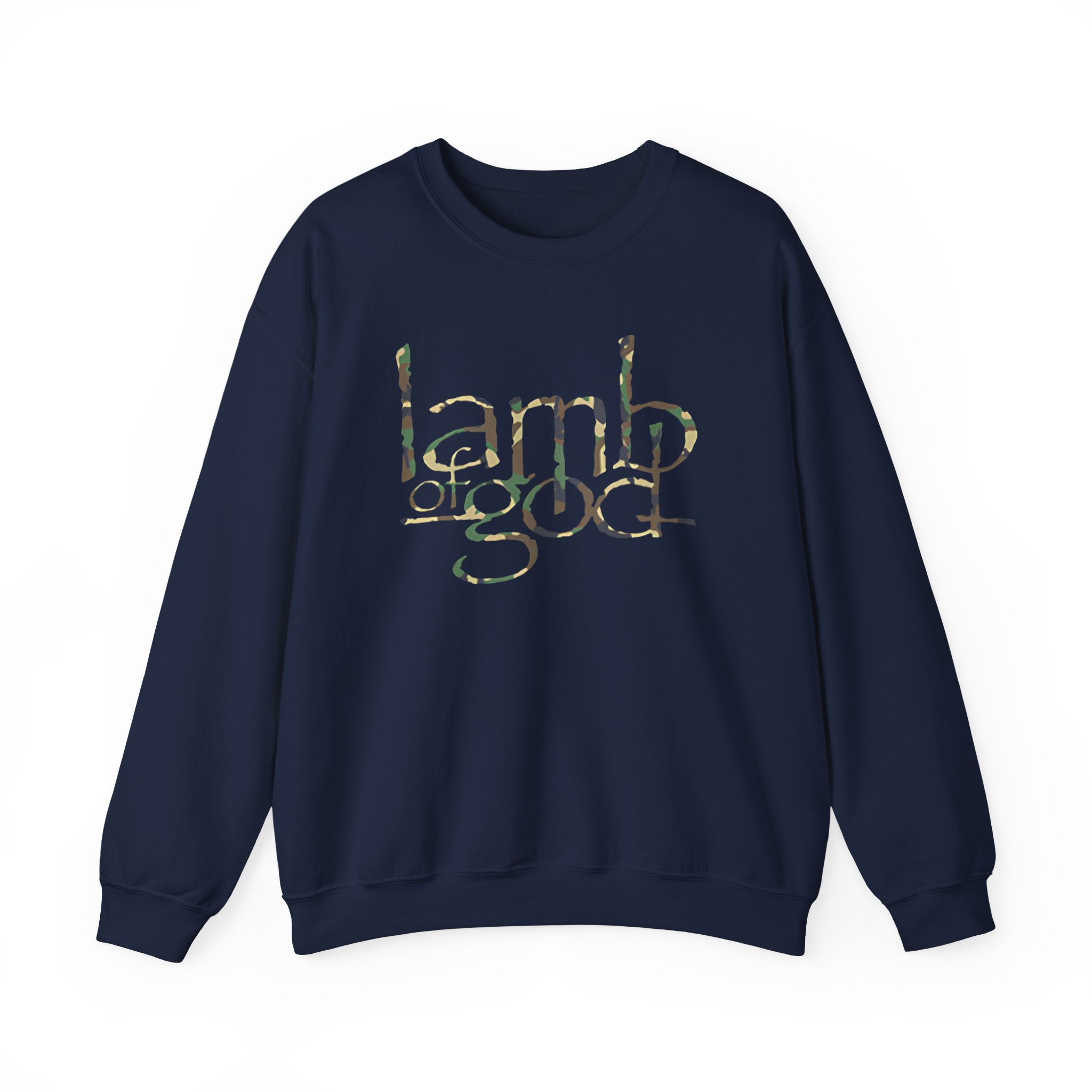 Lamb of God Camo Flag Unisex Heavy Blendâ„¢ Crewneck Sweatshirt