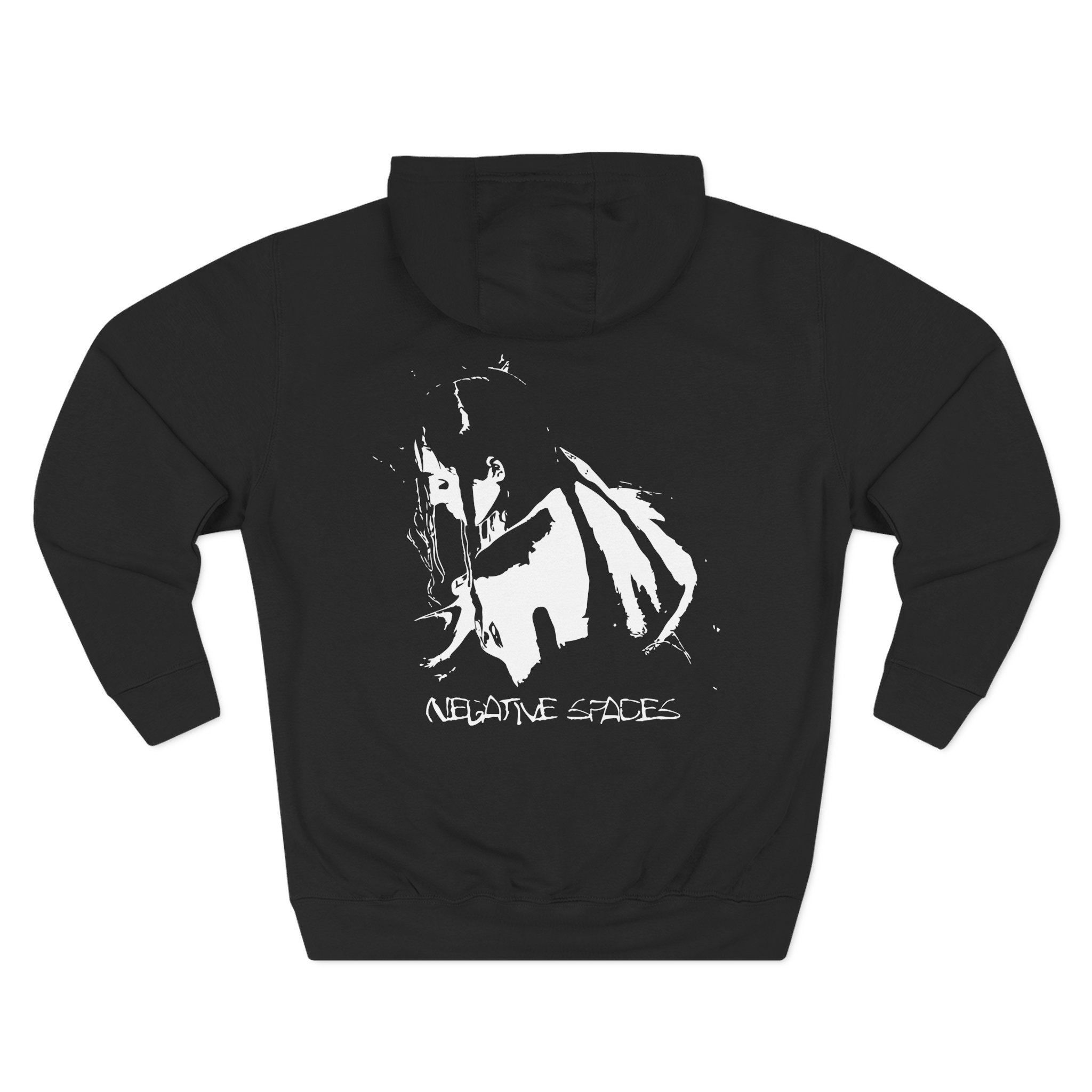 Poppy Negative Spaces Three-Panel Fleece Hoodie