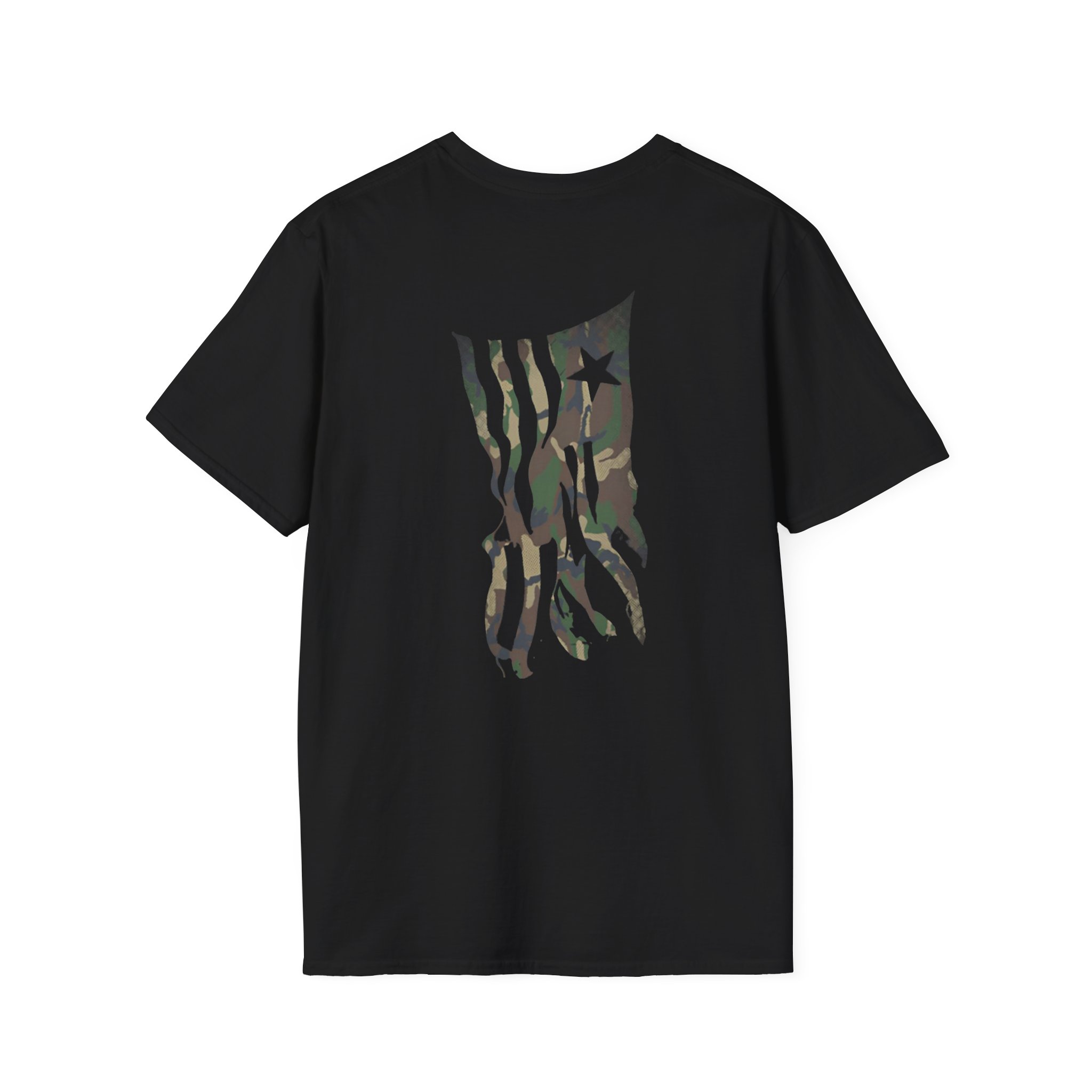 Lamb of God Camo Flag Unisex Softstyle T-Shirt