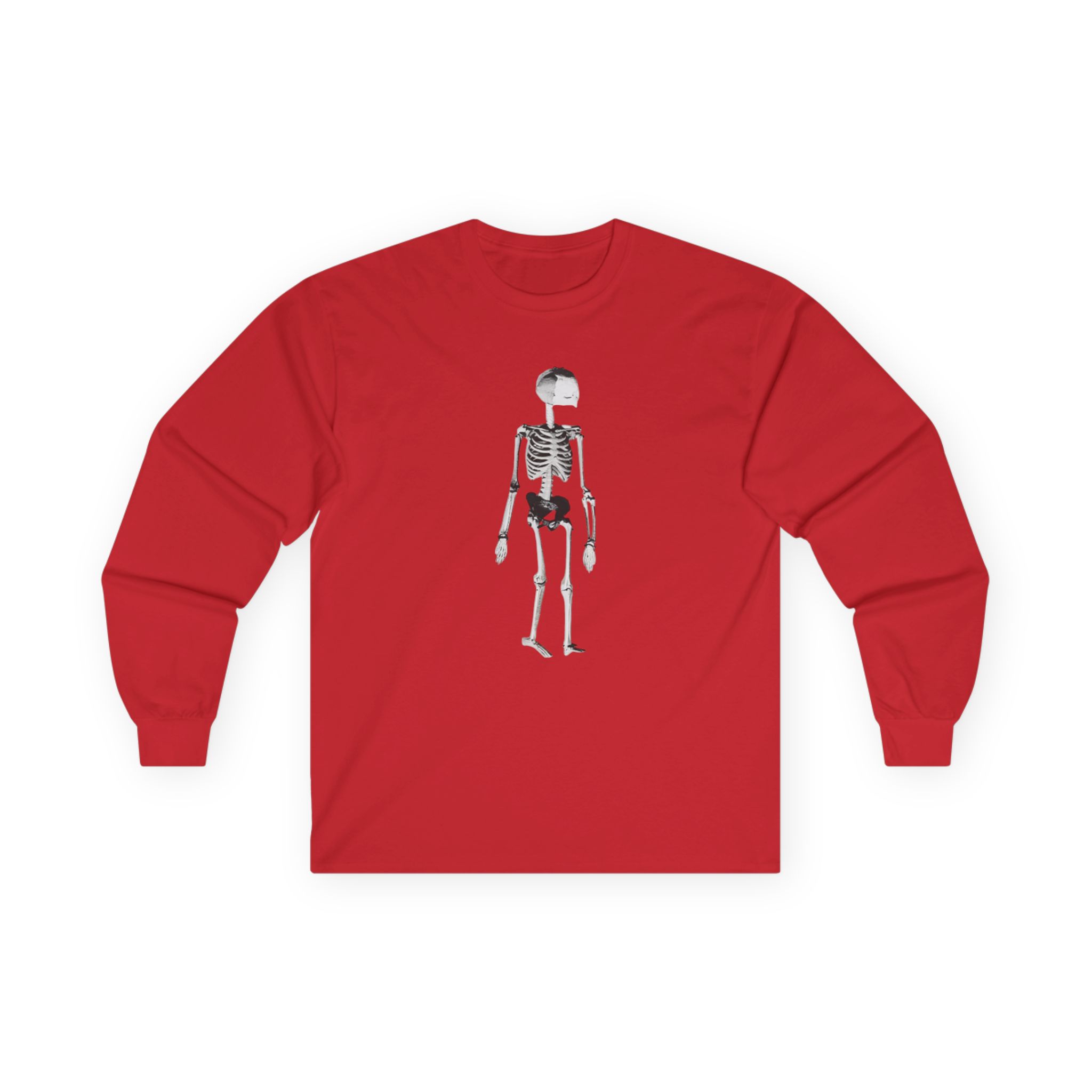 Kurt Cobain Skeleton Unisex Ultra Cotton Long Sleeve Tee