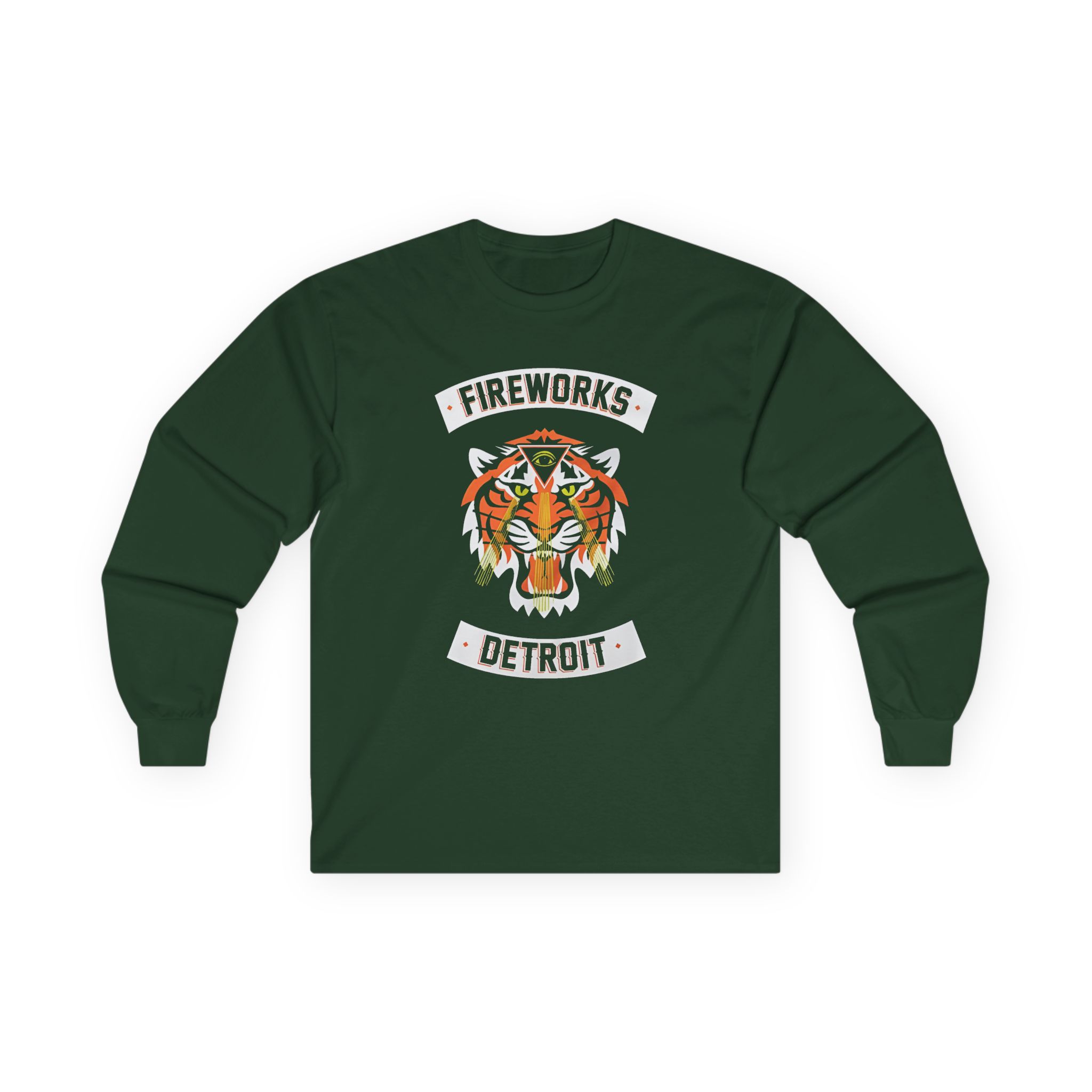 Fireworks Tiger Unisex Ultra Cotton Long Sleeve Tee