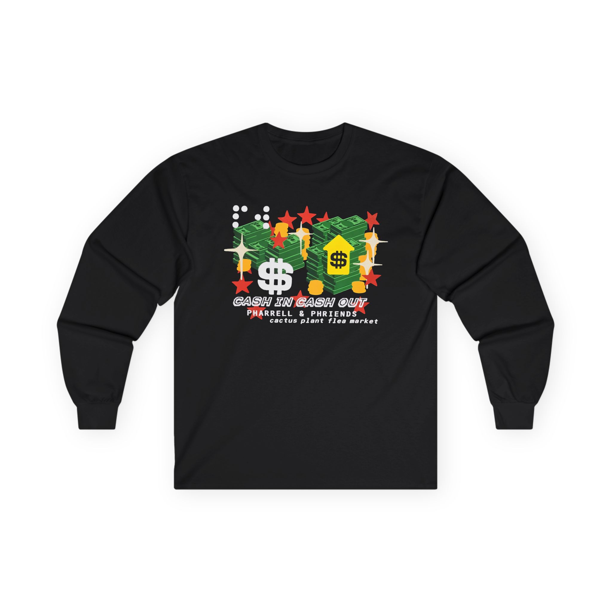 Pharrell Williams Cash in Cash Out Unisex Ultra Cotton Long Sleeve Tee