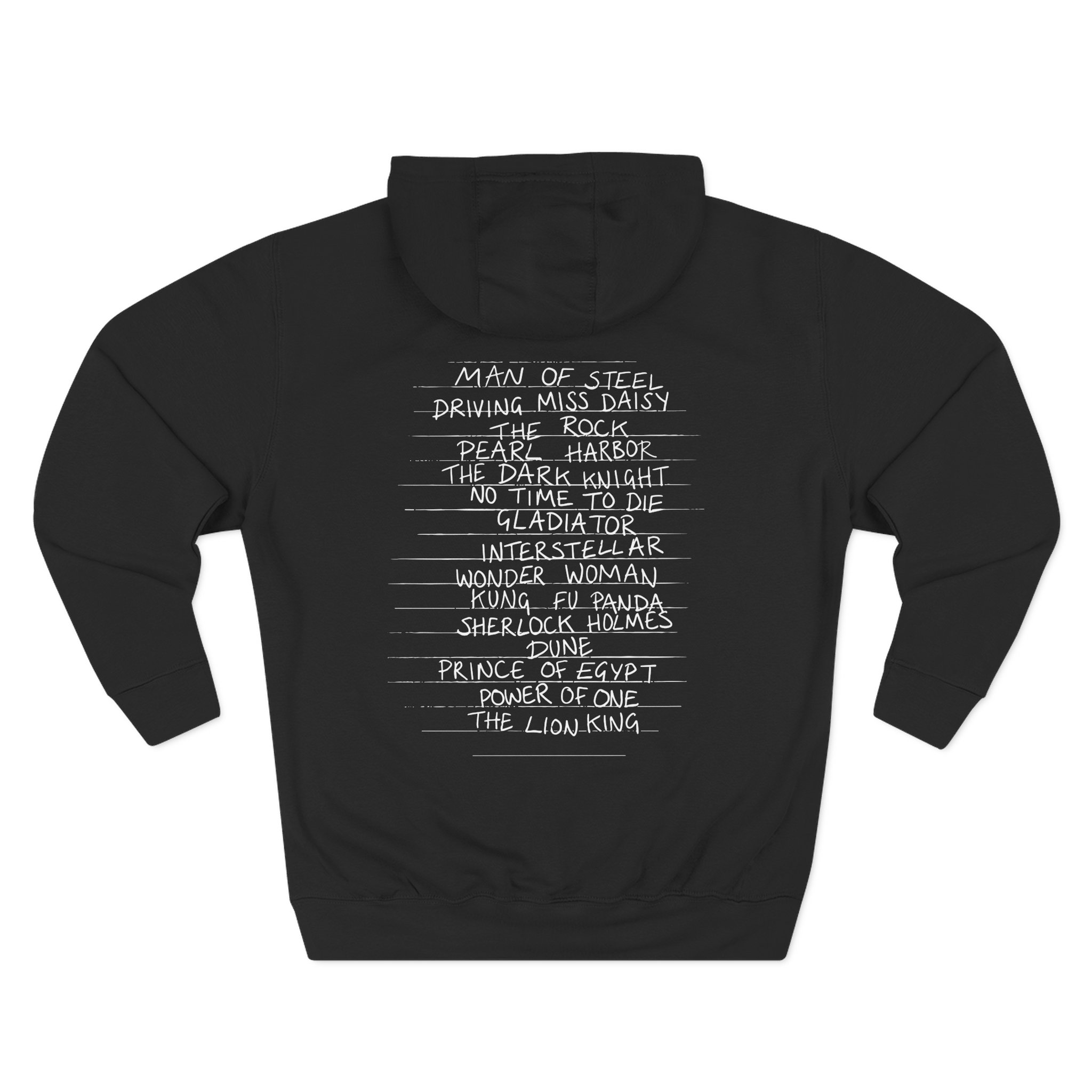 Hans Zimmer Titles Three-Panel Fleece Hoodie
