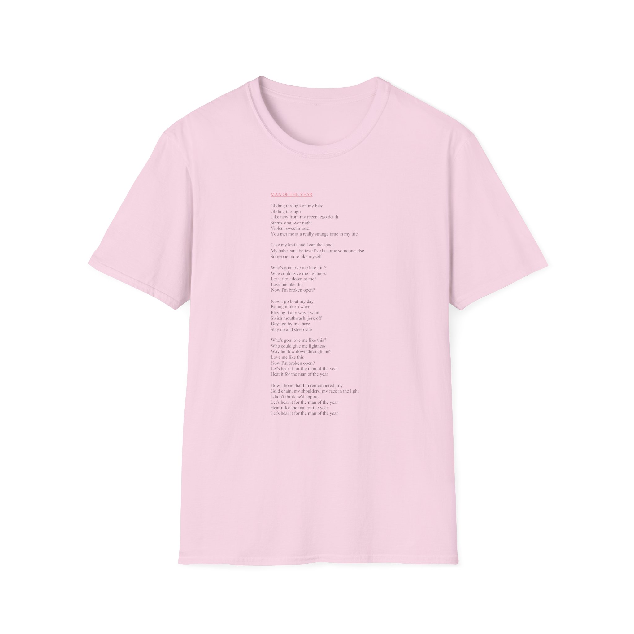 Lorde Moty Lyric Unisex Softstyle T-Shirt