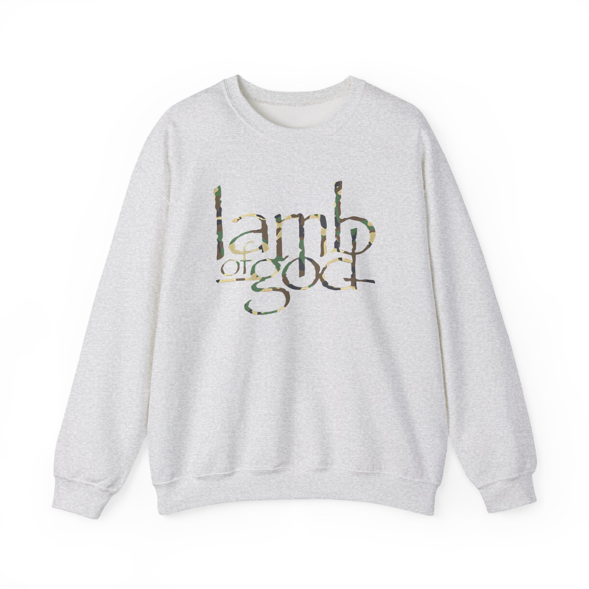 Lamb of God Camo Flag Unisex Heavy Blendâ„¢ Crewneck Sweatshirt