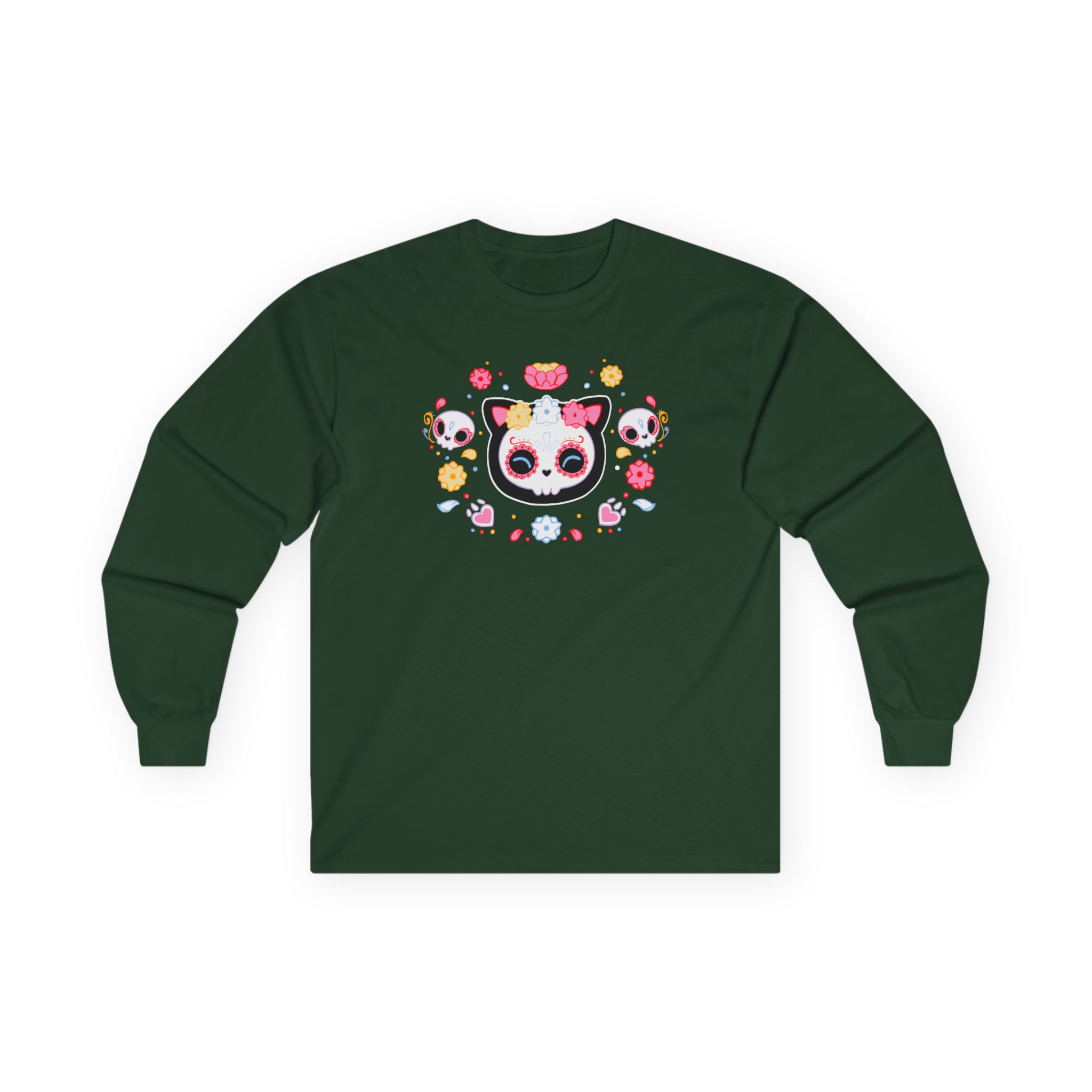 Aphmau Sugar Skull Cat Unisex Ultra Cotton Long Sleeve Tee