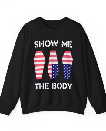 Show Me the Body Coffin Unisex Heavy Blend™ Crewneck Sweatshirt
