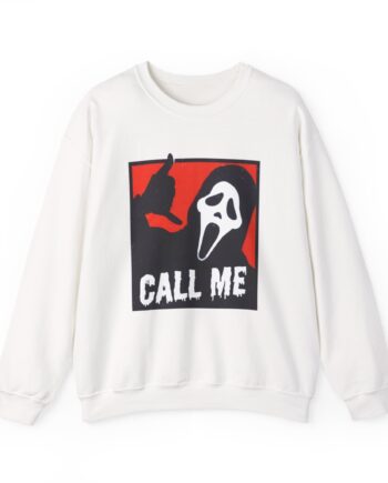 Ghostface CALL ME Unisex Heavy Blend™ Crewneck Sweatshirt