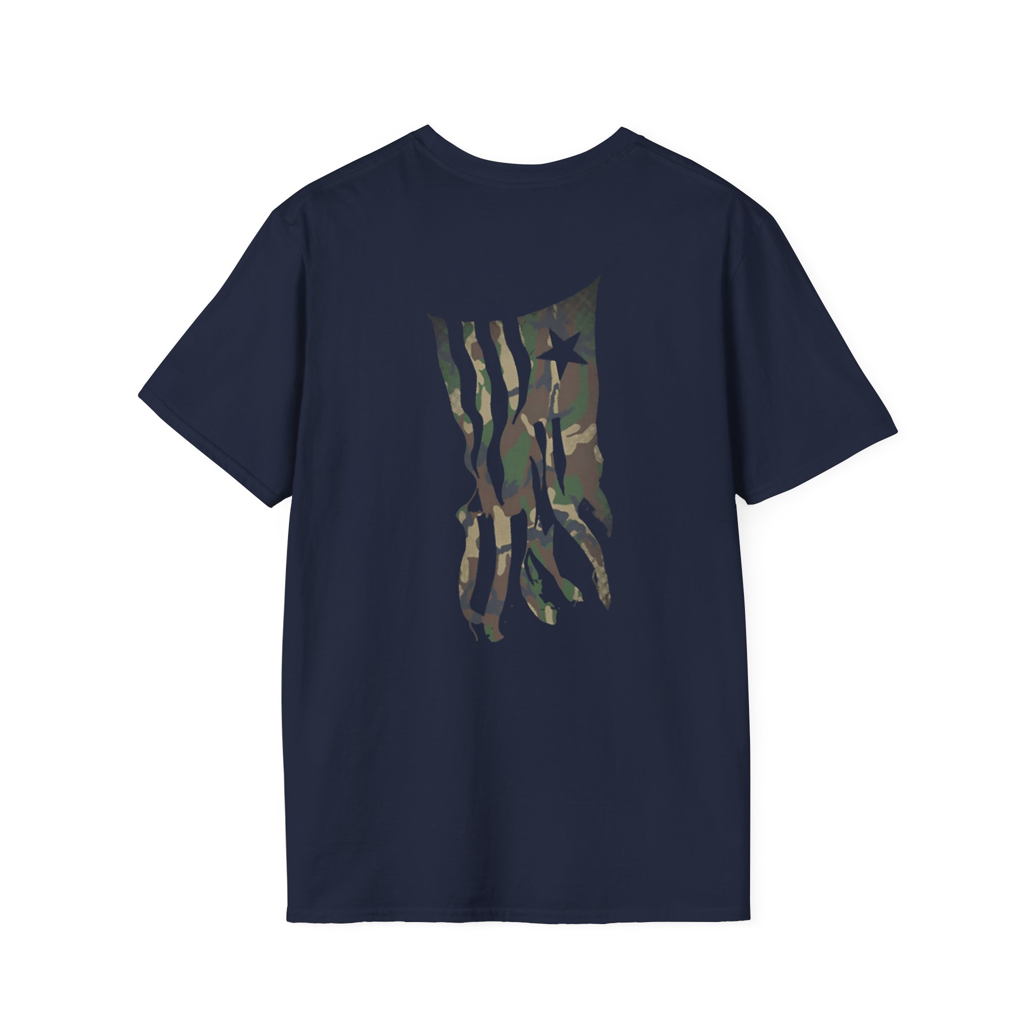 Lamb of God Camo Flag Unisex Softstyle T-Shirt